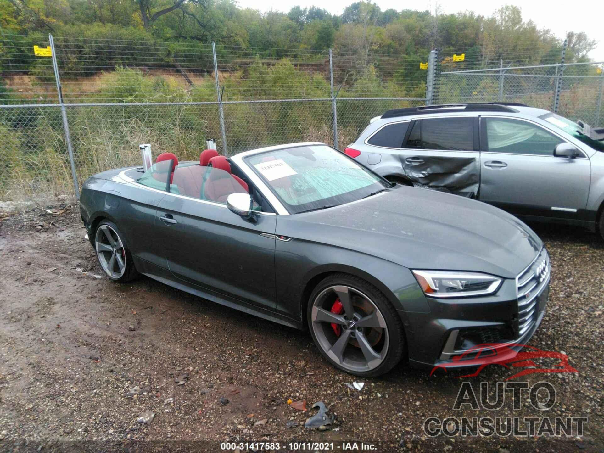 AUDI S5 CABRIOLET 2019 - WAU24GF5XKN008750