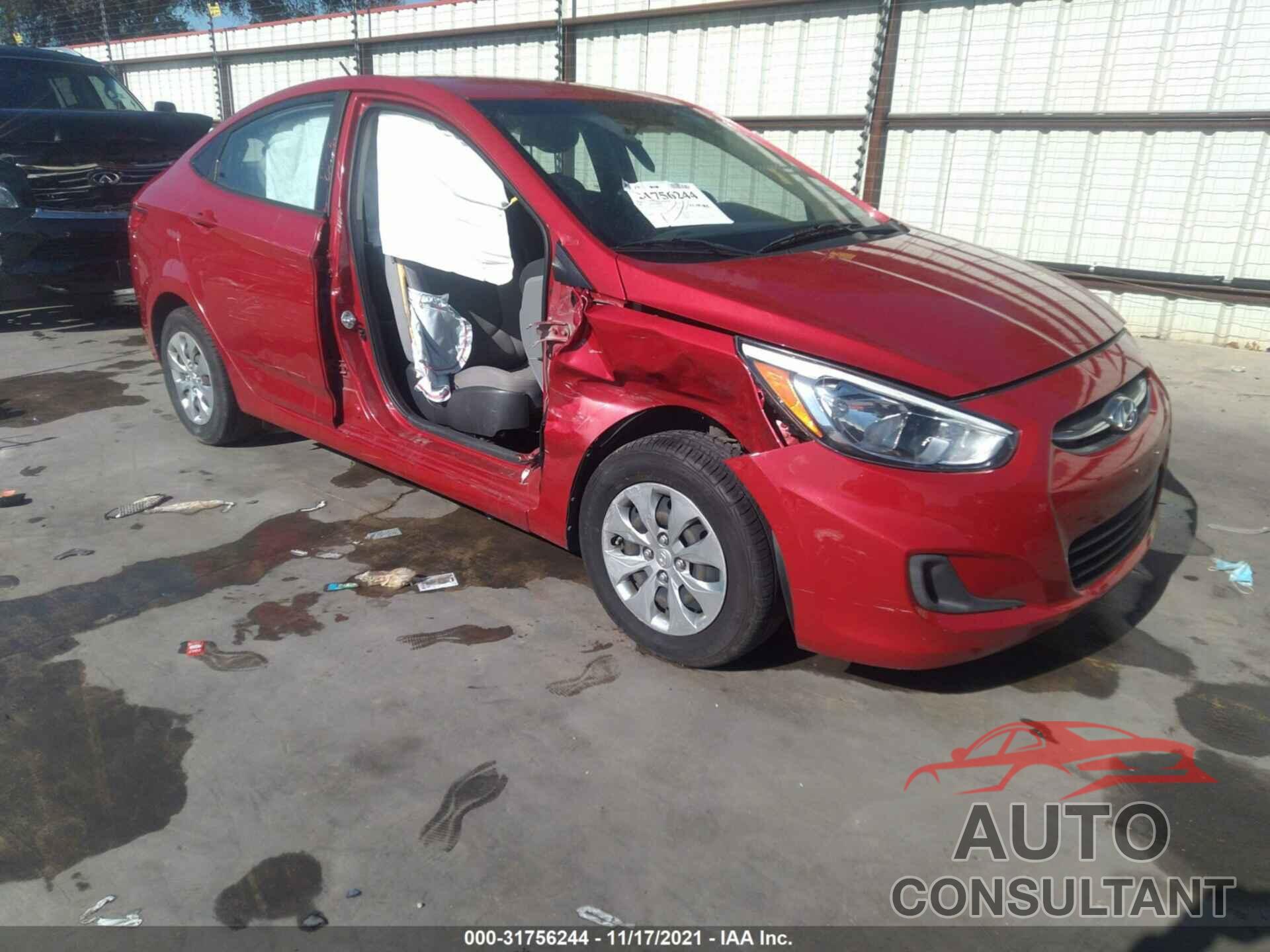 HYUNDAI ACCENT 2017 - KMHCT4AEXHU287871