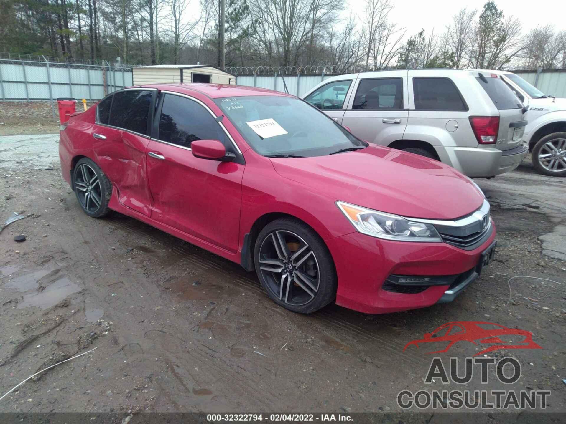 HONDA ACCORD SEDAN 2016 - 1HGCR2F51GA103628