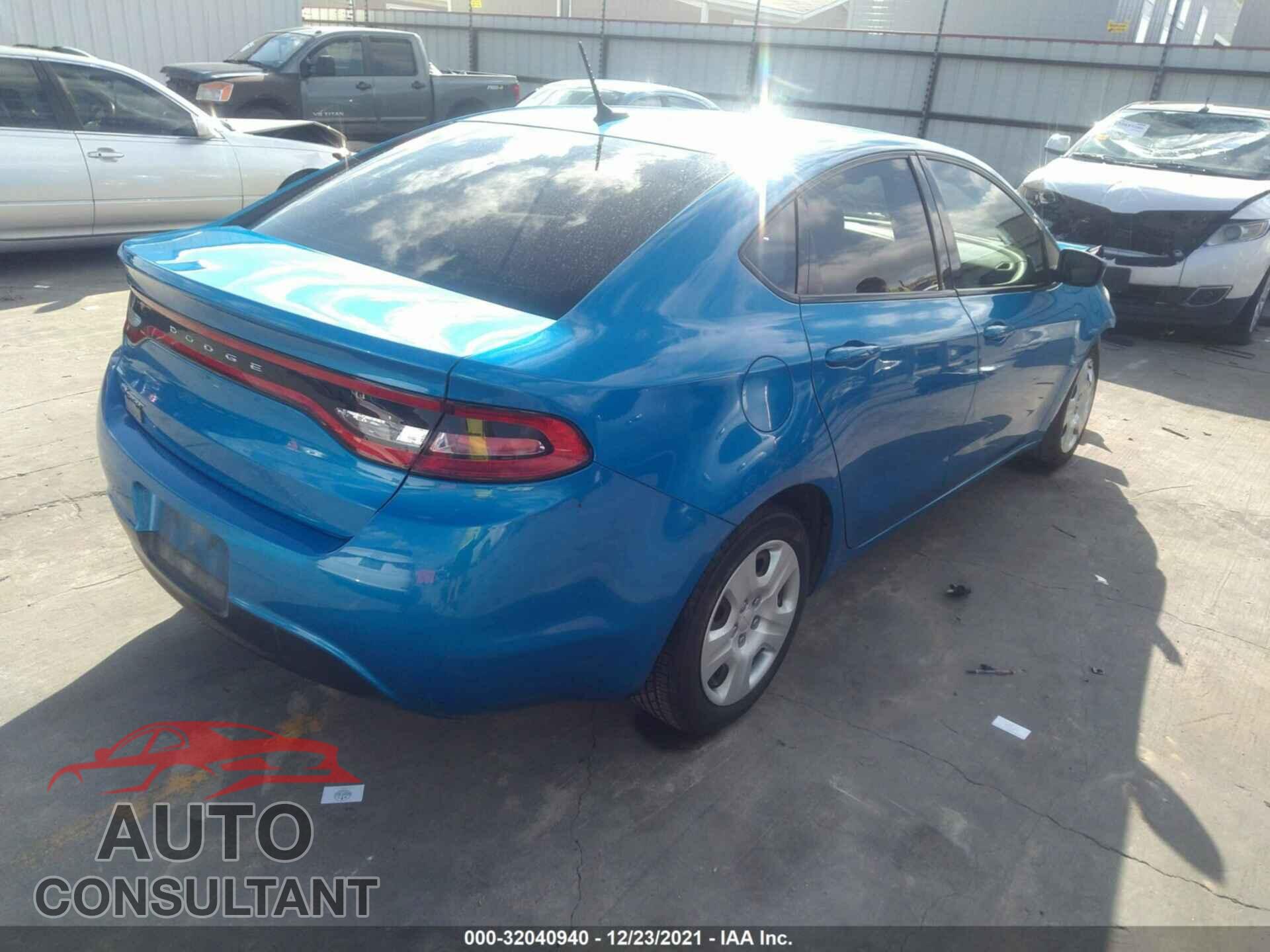 DODGE DART 2016 - 1C3CDFAA8GD679843