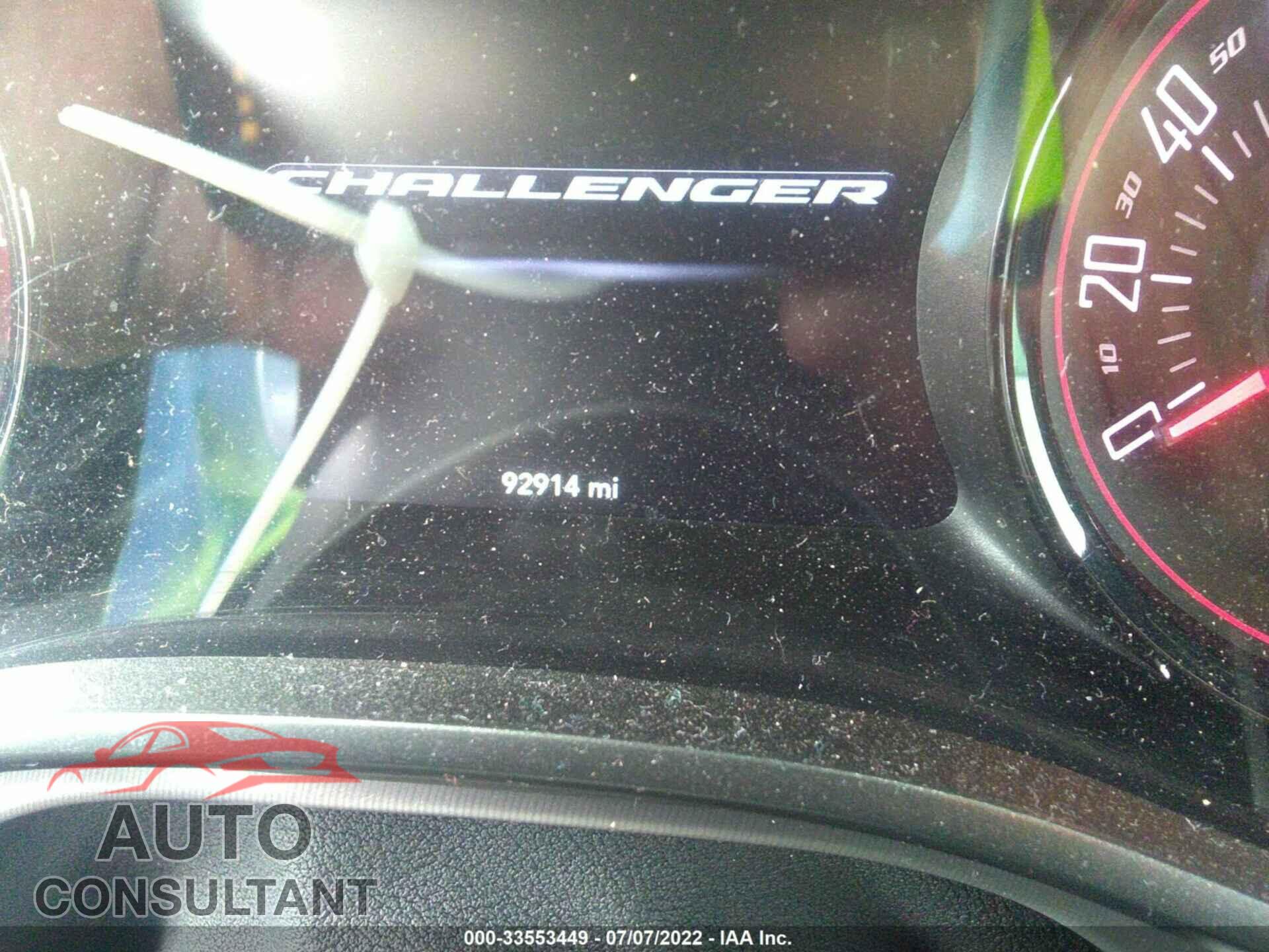 DODGE CHALLENGER 2019 - 2C3CDZAG5KH656408