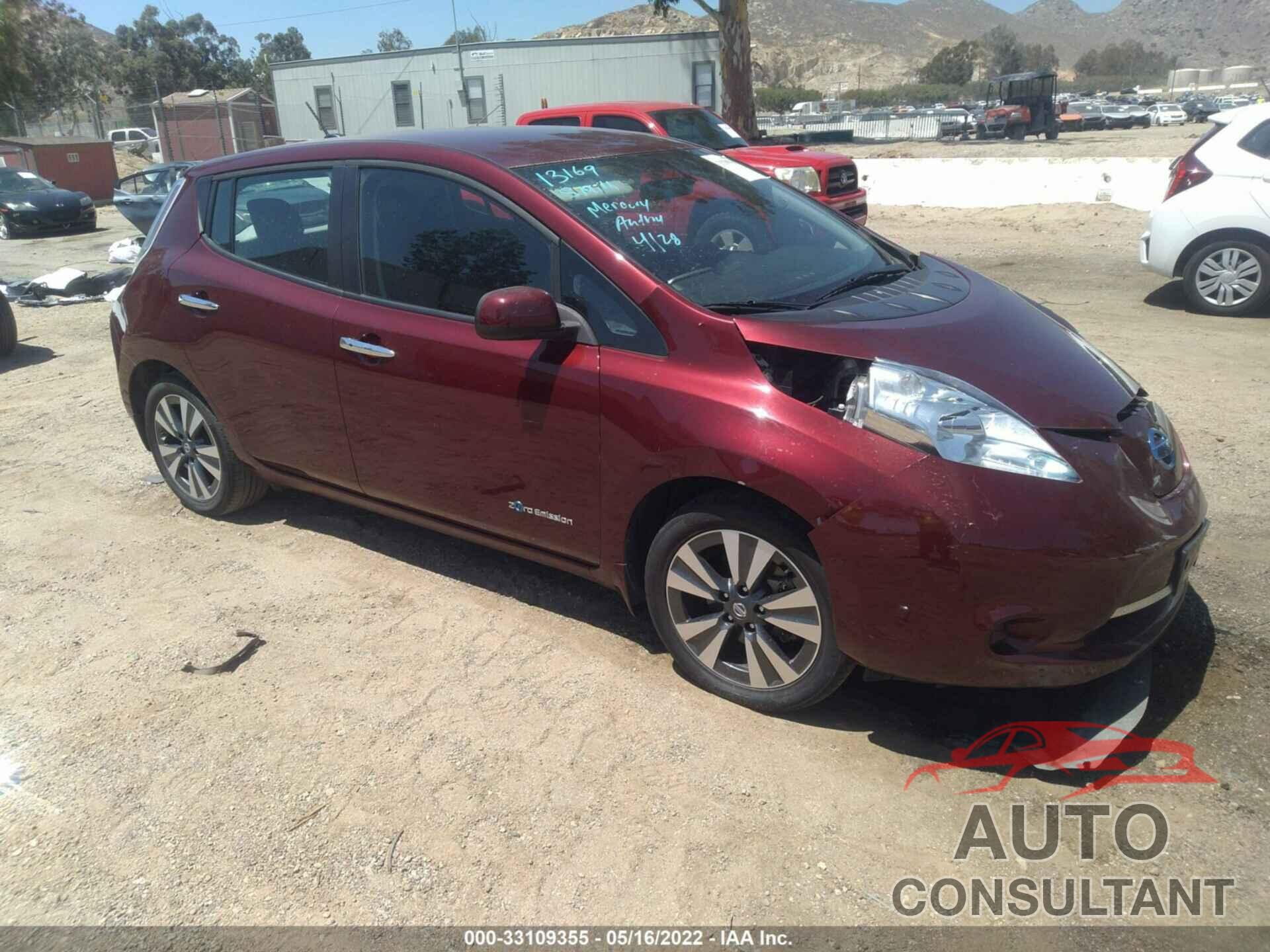 NISSAN LEAF 2017 - 1N4BZ0CP7HC302960