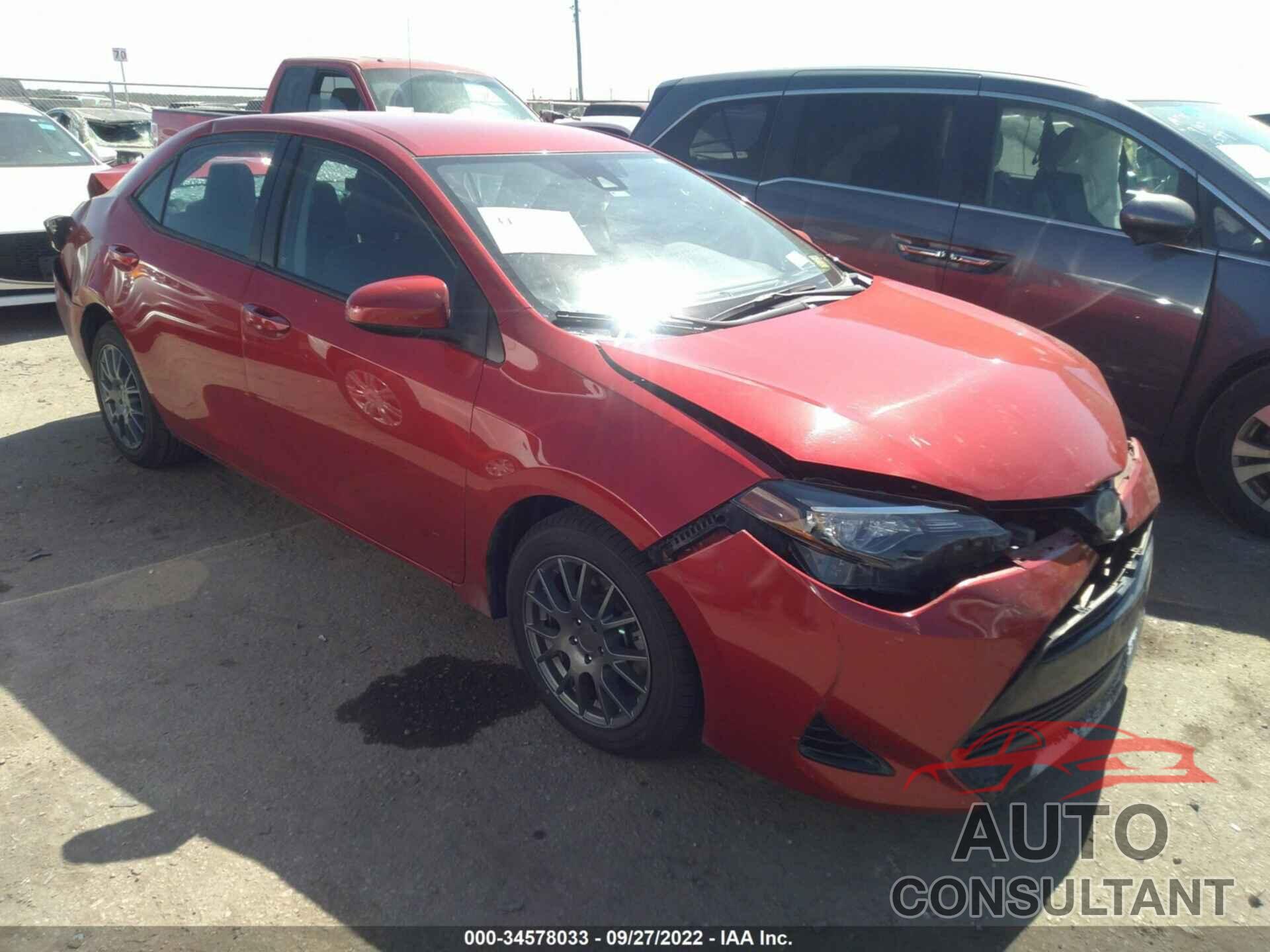 TOYOTA COROLLA 2017 - 2T1BURHE4HC833724