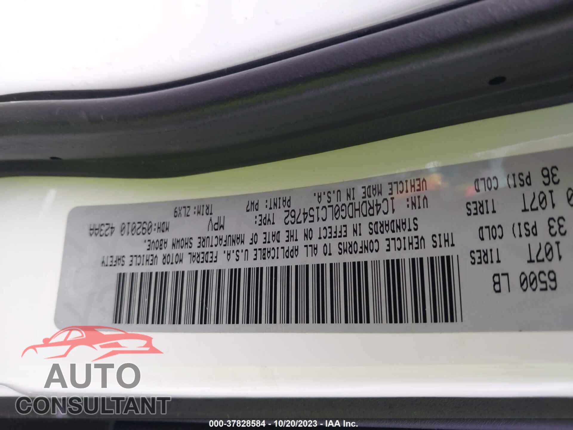 DODGE DURANGO 2020 - 1C4RDHDG0LC154762