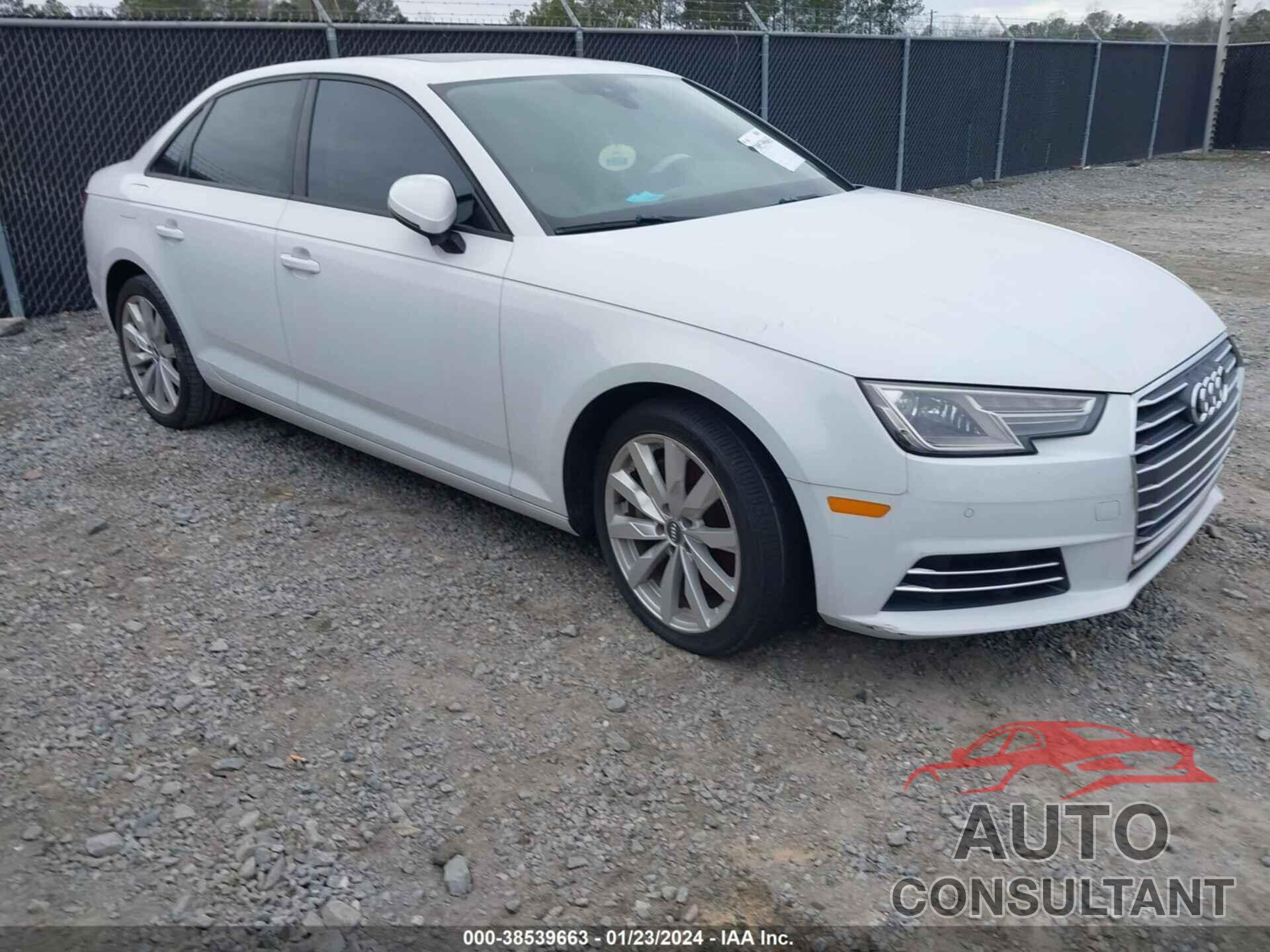 AUDI A4 2017 - WAUGNAF46HN018045