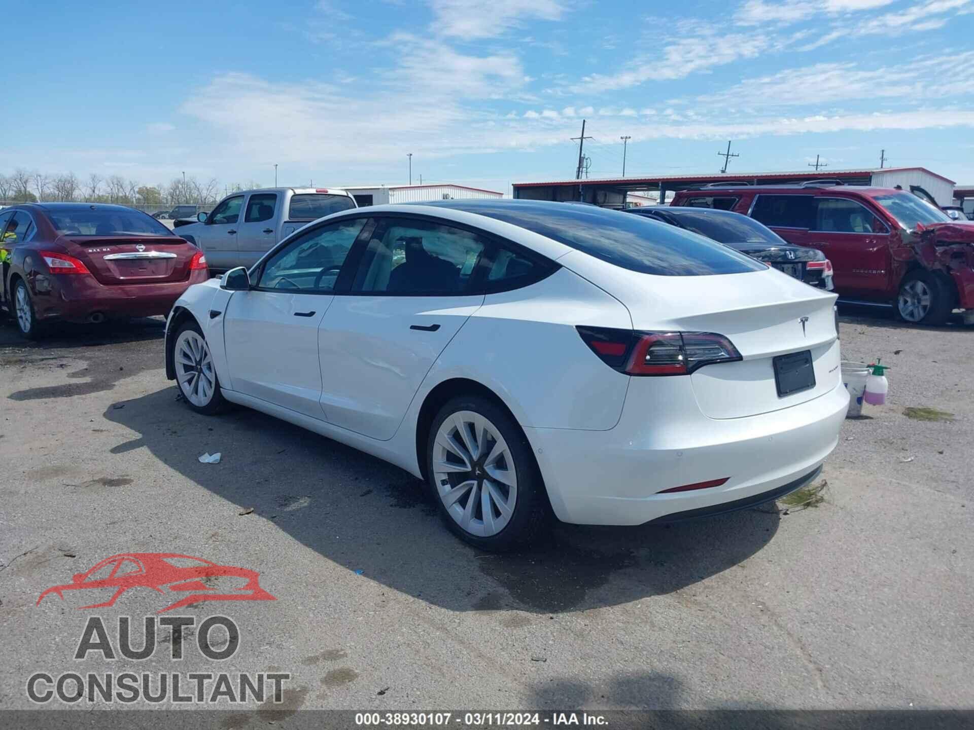 TESLA MODEL 3 2022 - 5YJ3E1EB6NF128153