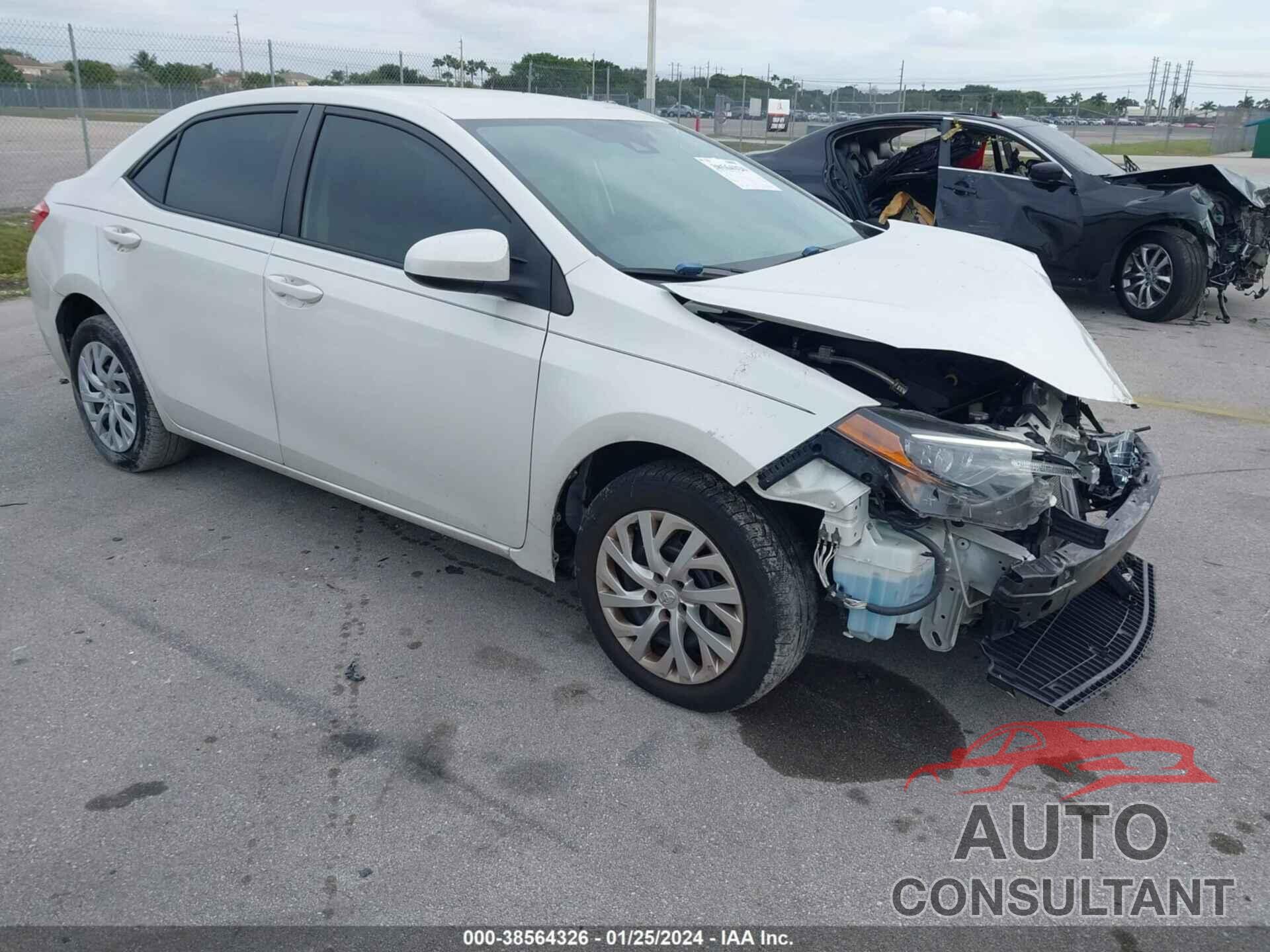 TOYOTA COROLLA 2019 - 5YFBURHE6KP905157