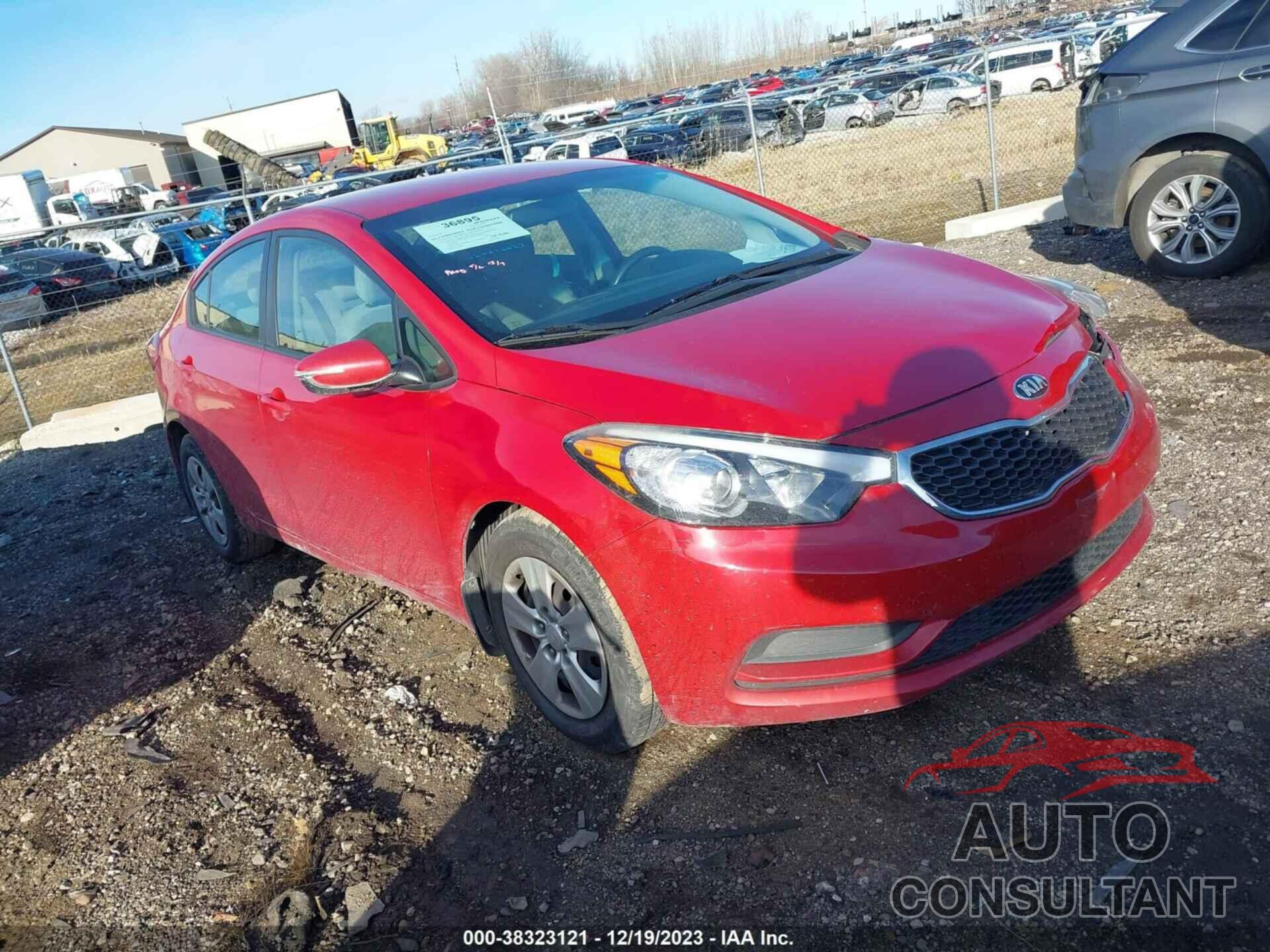 KIA FORTE 2016 - KNAFX4A64G5520468