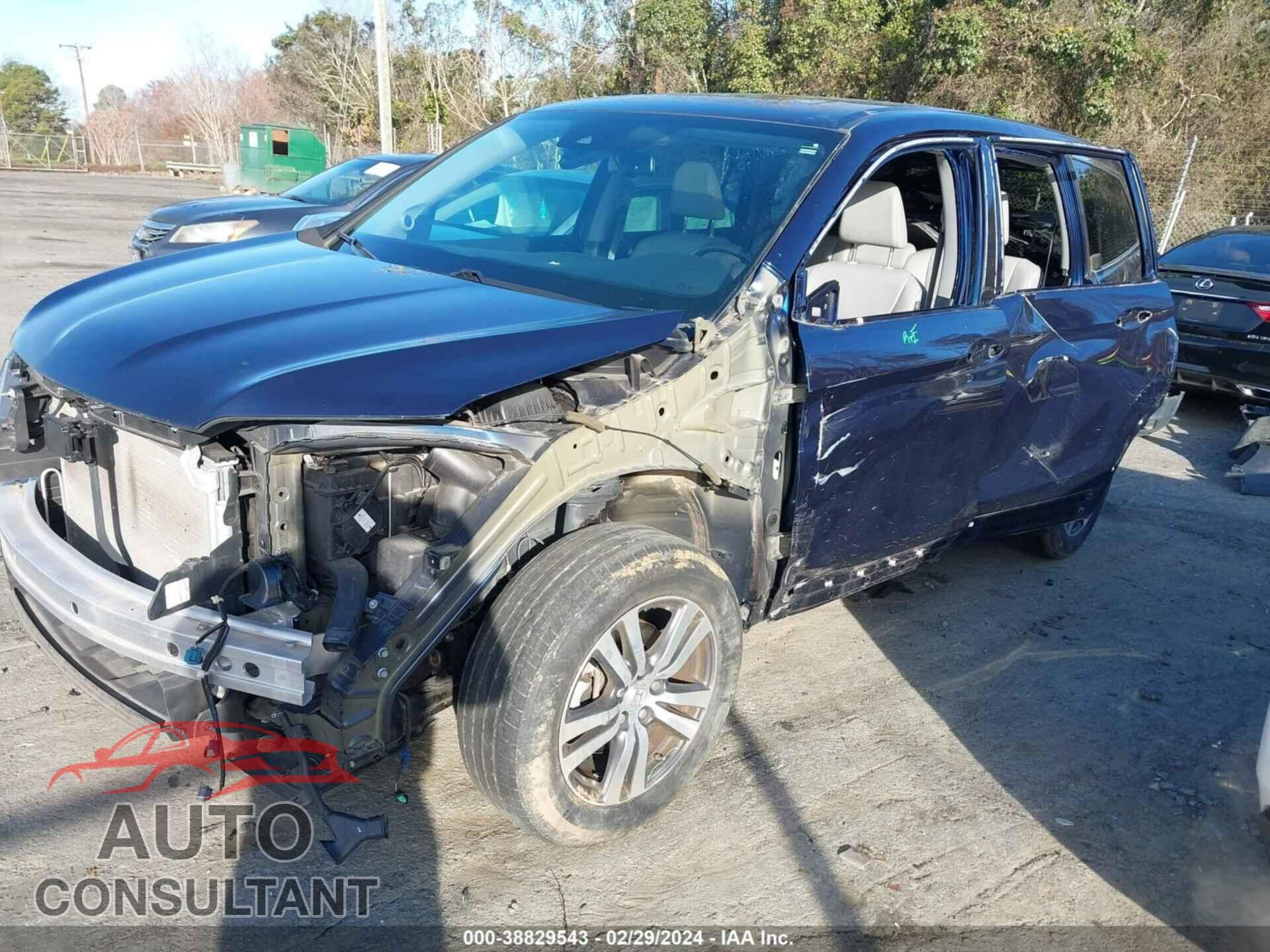HONDA PILOT 2017 - 5FNYF5H61HB043265