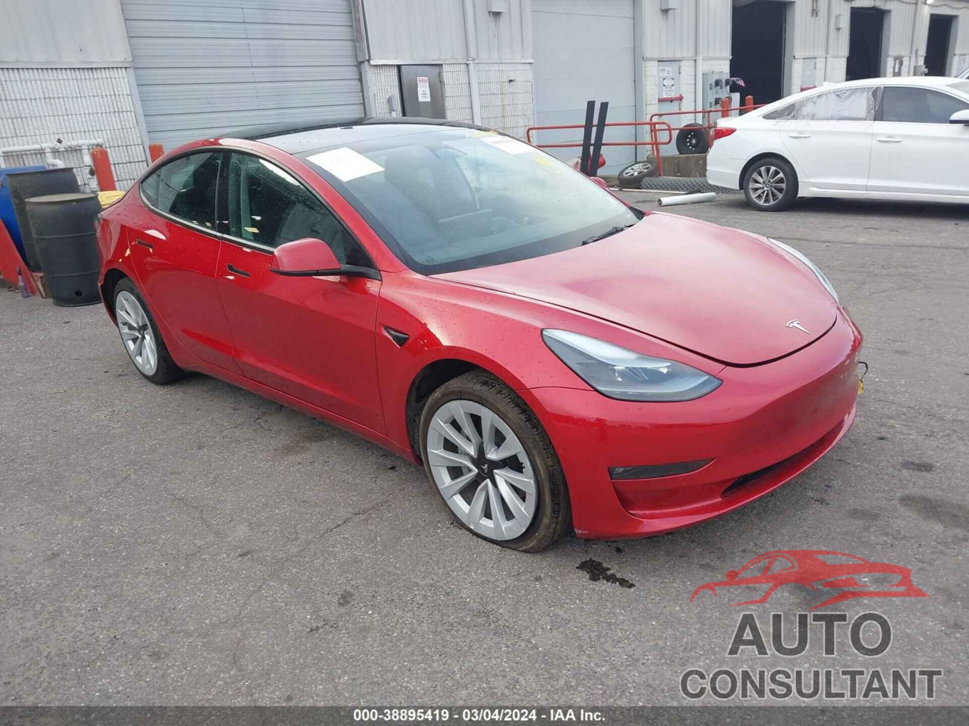 TESLA MODEL 3 2022 - 5YJ3E1EB1NF186994