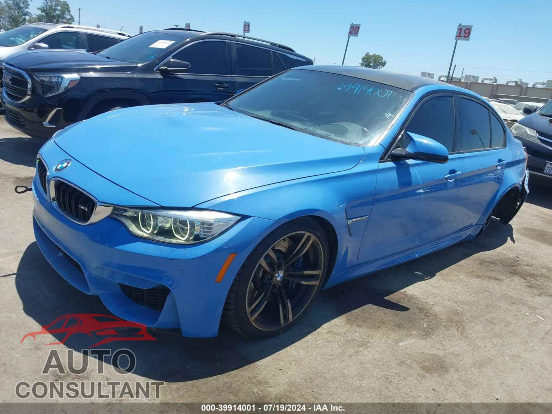 BMW M3 2016 - WBS8M9C53G5D31375