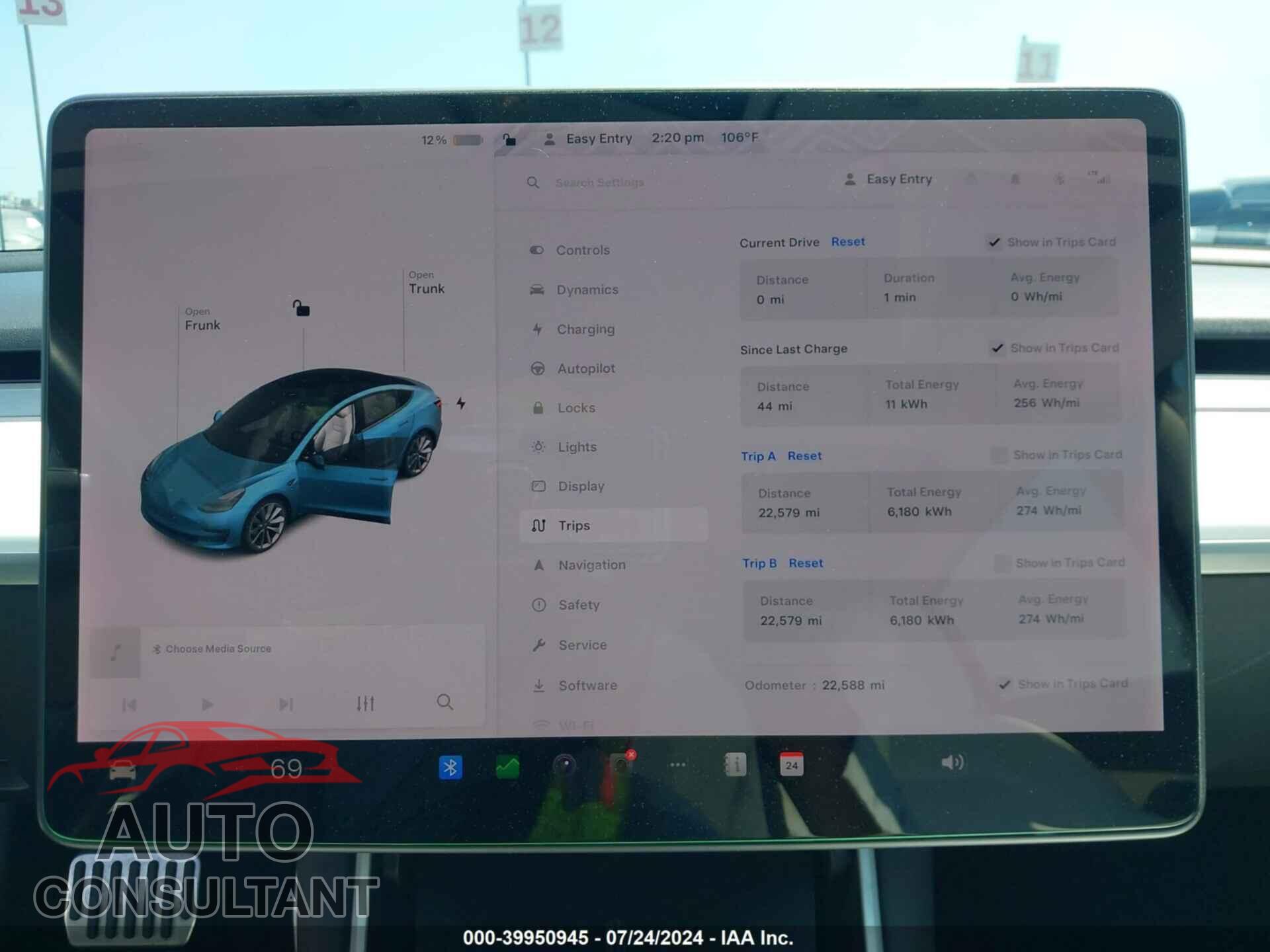 TESLA MODEL 3 2018 - 5YJ3E1EB9JF111776