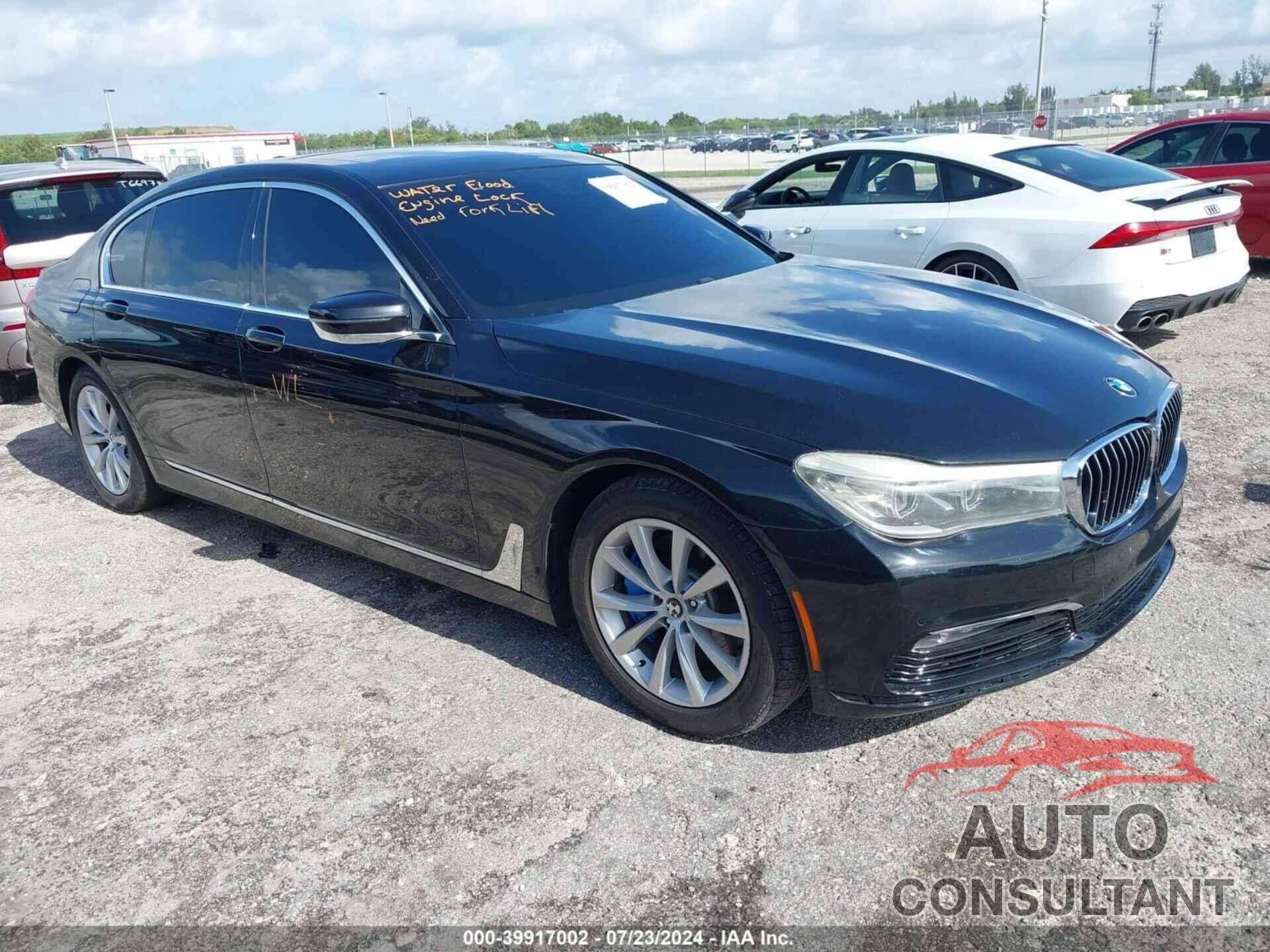 BMW 740I 2016 - WBA7E2C52GG546915