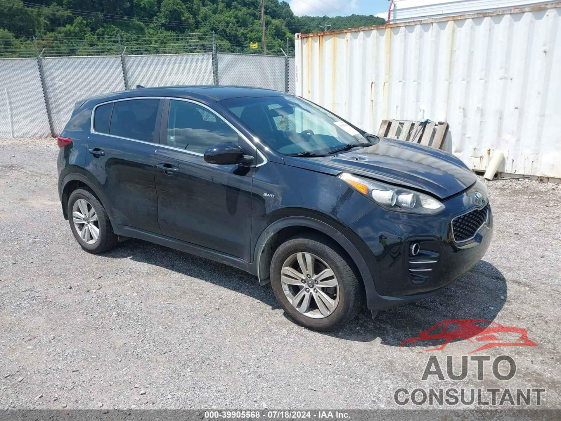 KIA SPORTAGE 2017 - KNDPMCAC3H7229157