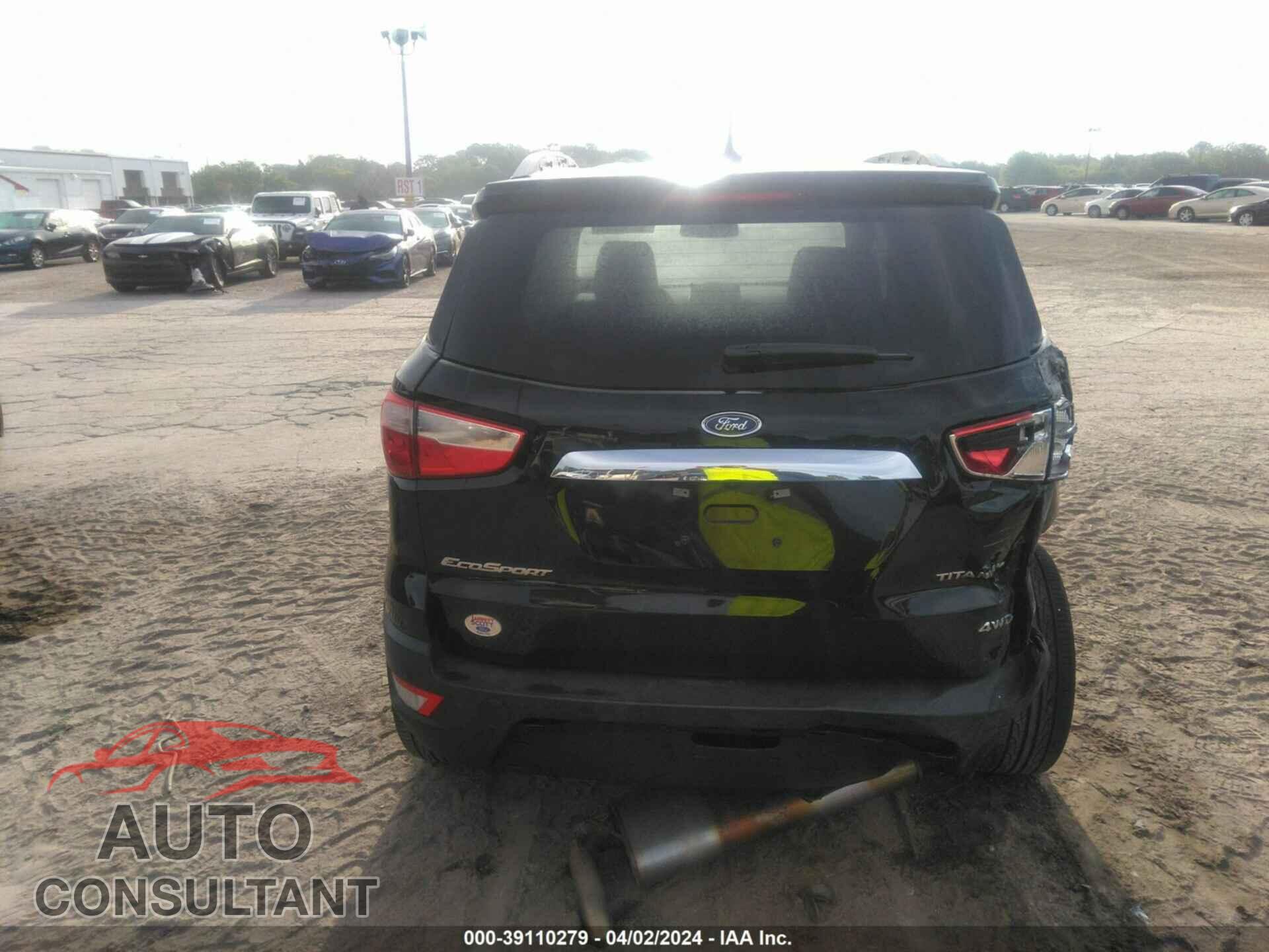 FORD ECOSPORT 2020 - MAJ6S3KL7LC334032