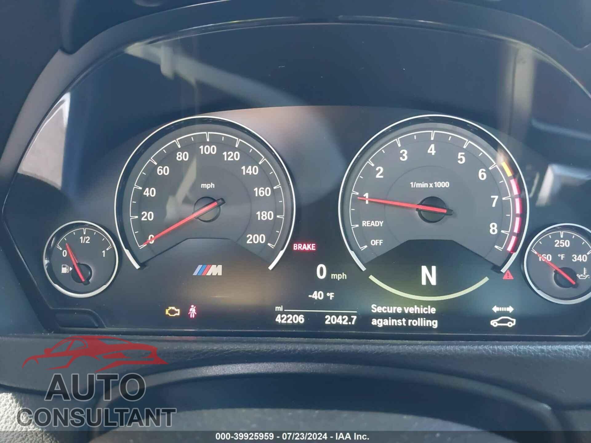 BMW M3 2018 - WBS8M9C50J5K98694