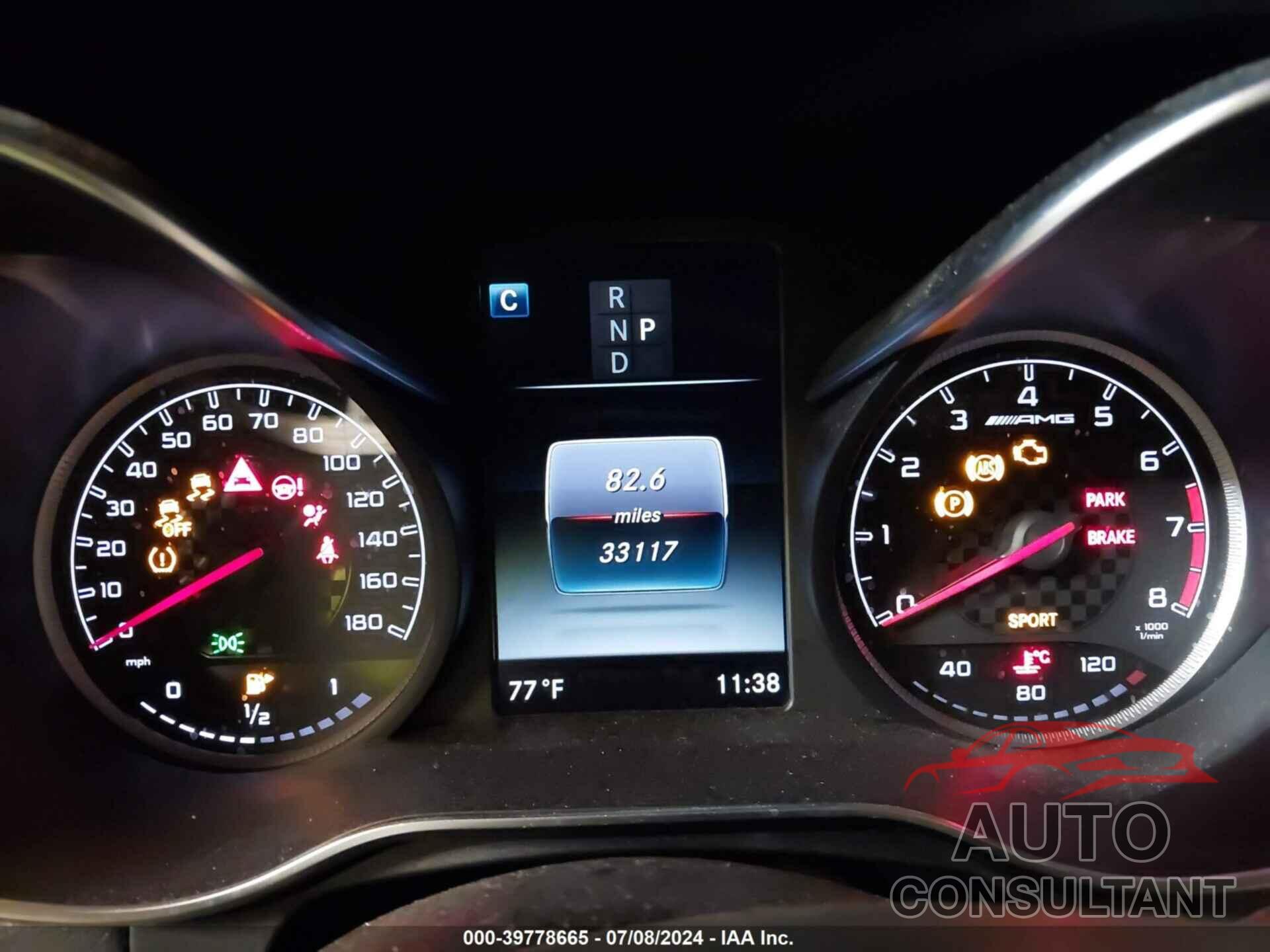 MERCEDES-BENZ AMG GLC 43 2017 - WDC0G6EBXHF150922
