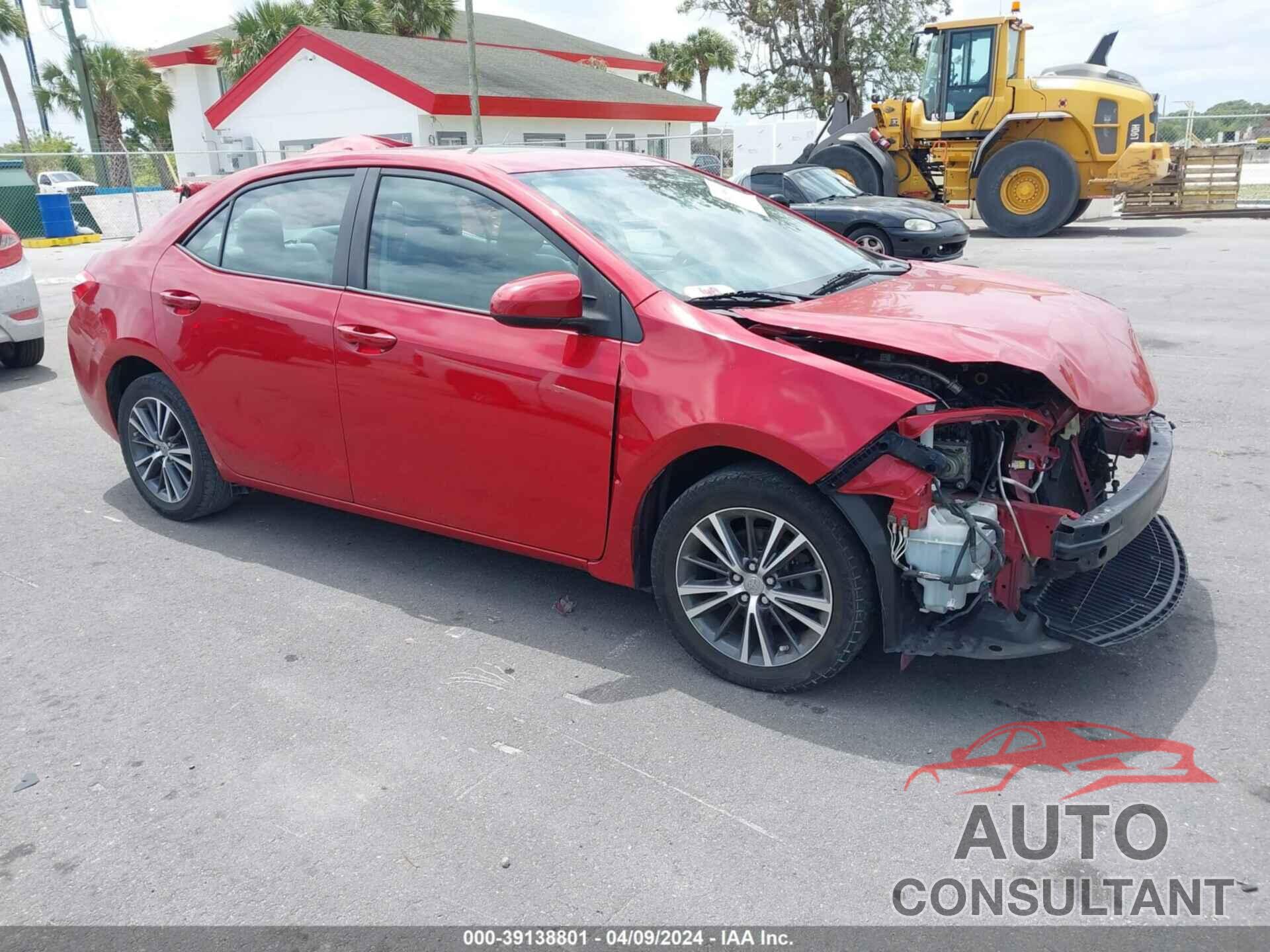 TOYOTA COROLLA 2016 - 2T1BURHE5GC496575