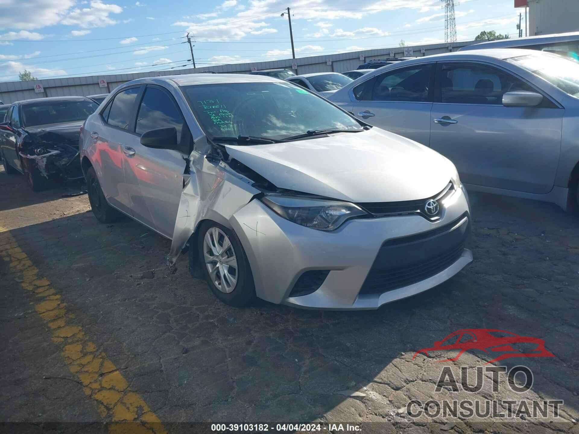 TOYOTA COROLLA 2016 - 2T1BURHE7GC729954