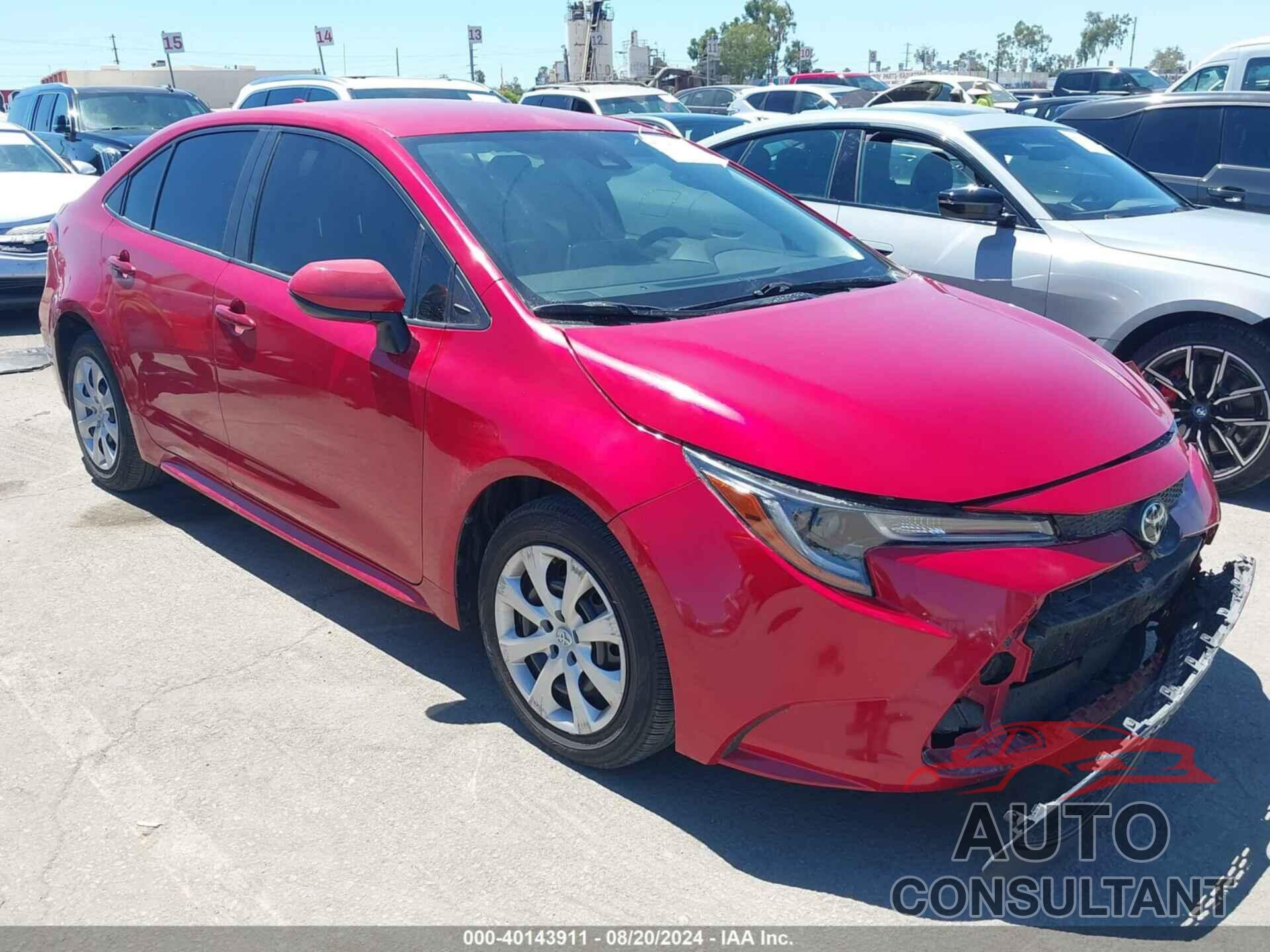 TOYOTA COROLLA 2020 - JTDEPRAE9LJ113458