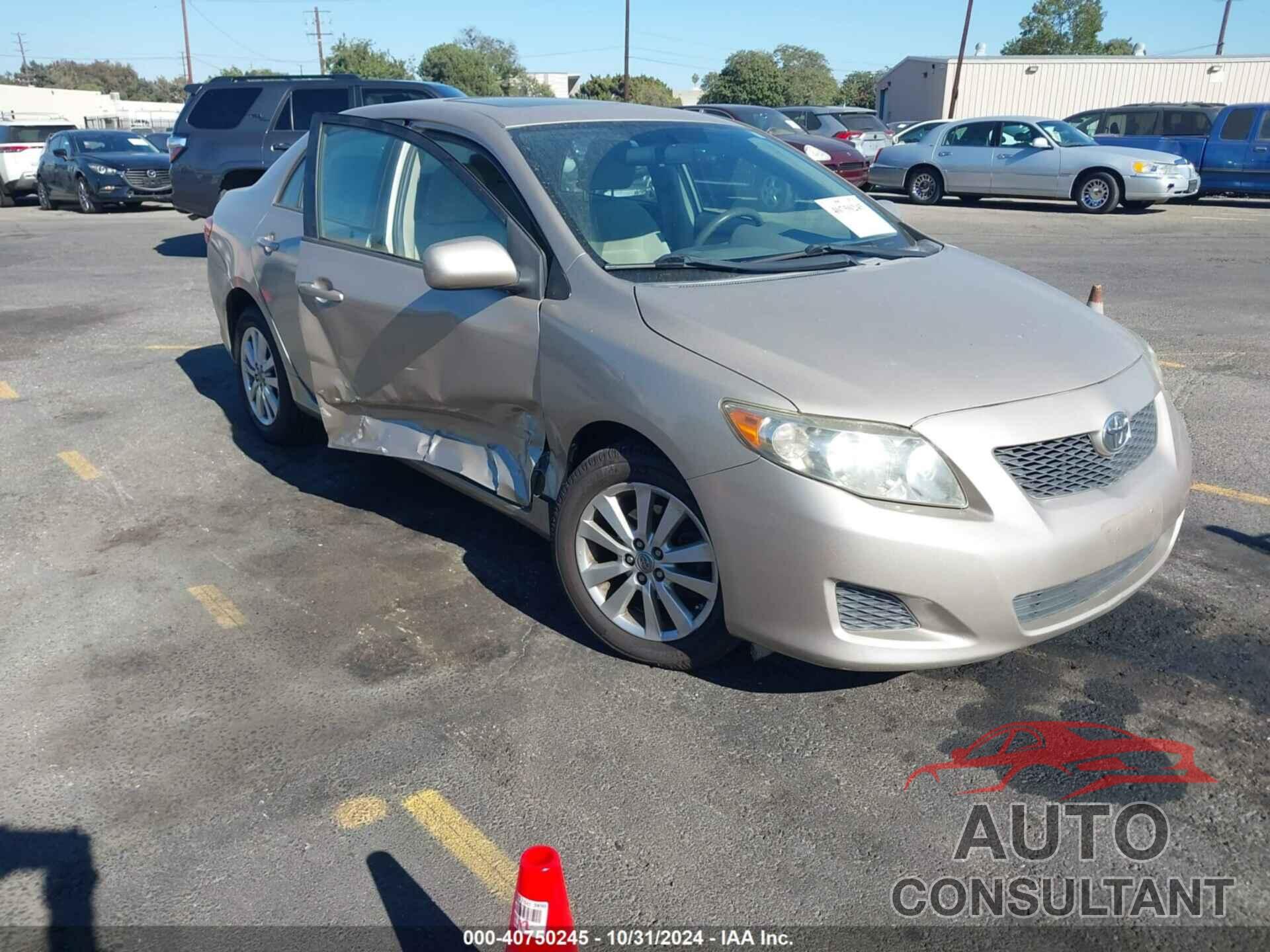 TOYOTA COROLLA 2009 - 1NXBU40E19Z098912
