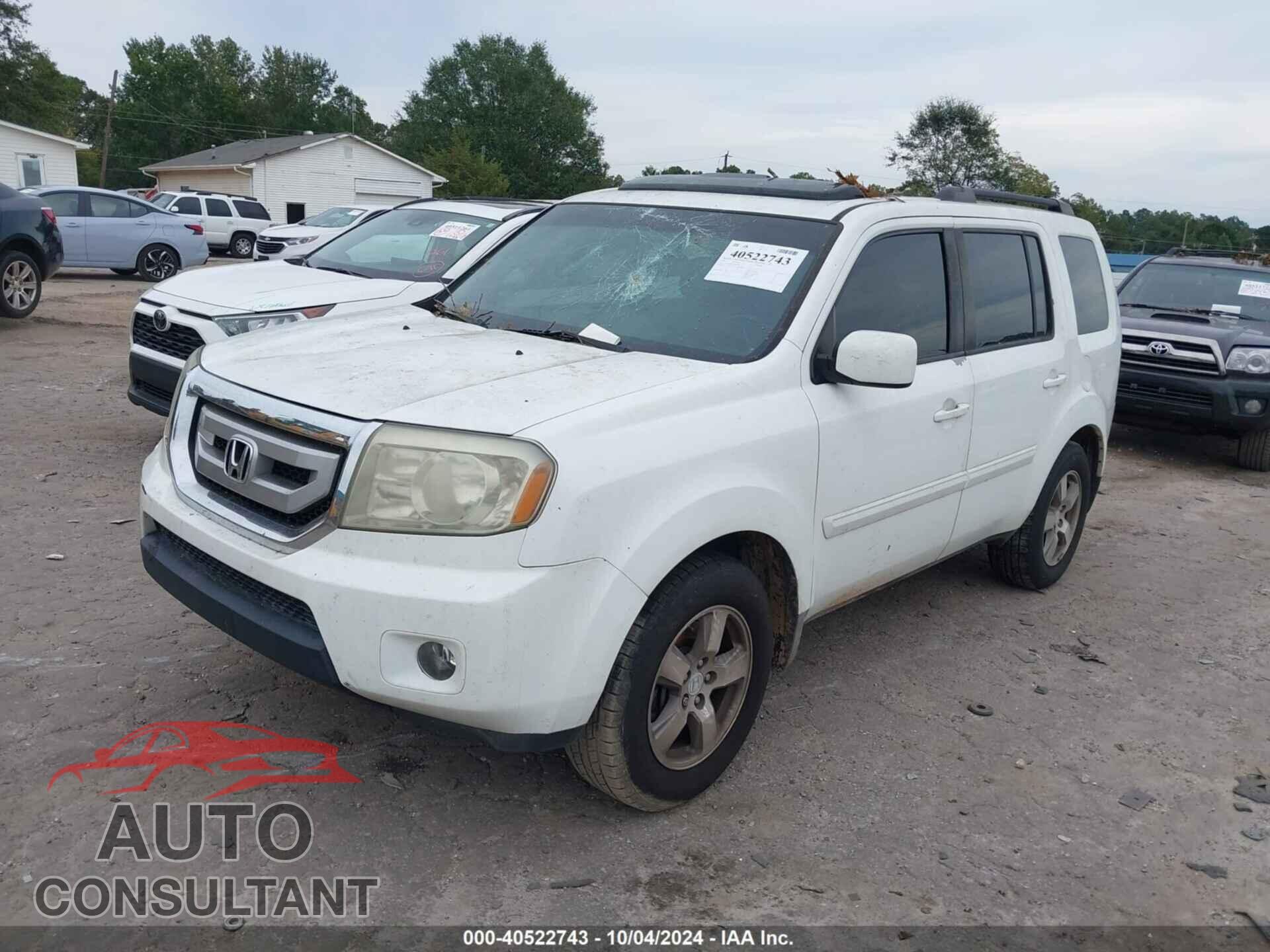 HONDA PILOT 2010 - 5FNYF3H61AB007781
