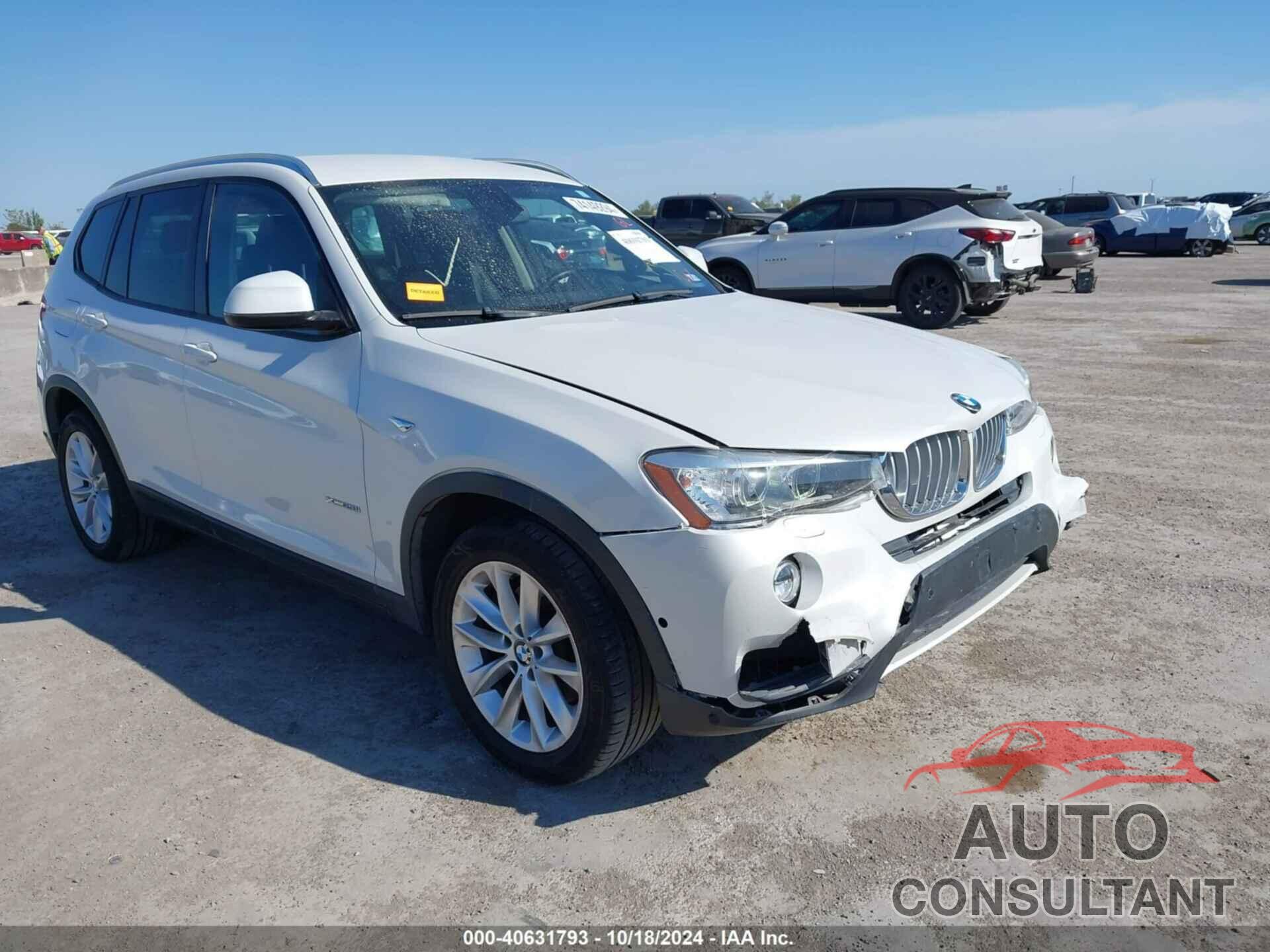 BMW X3 2017 - 5UXWX9C50H0T09060