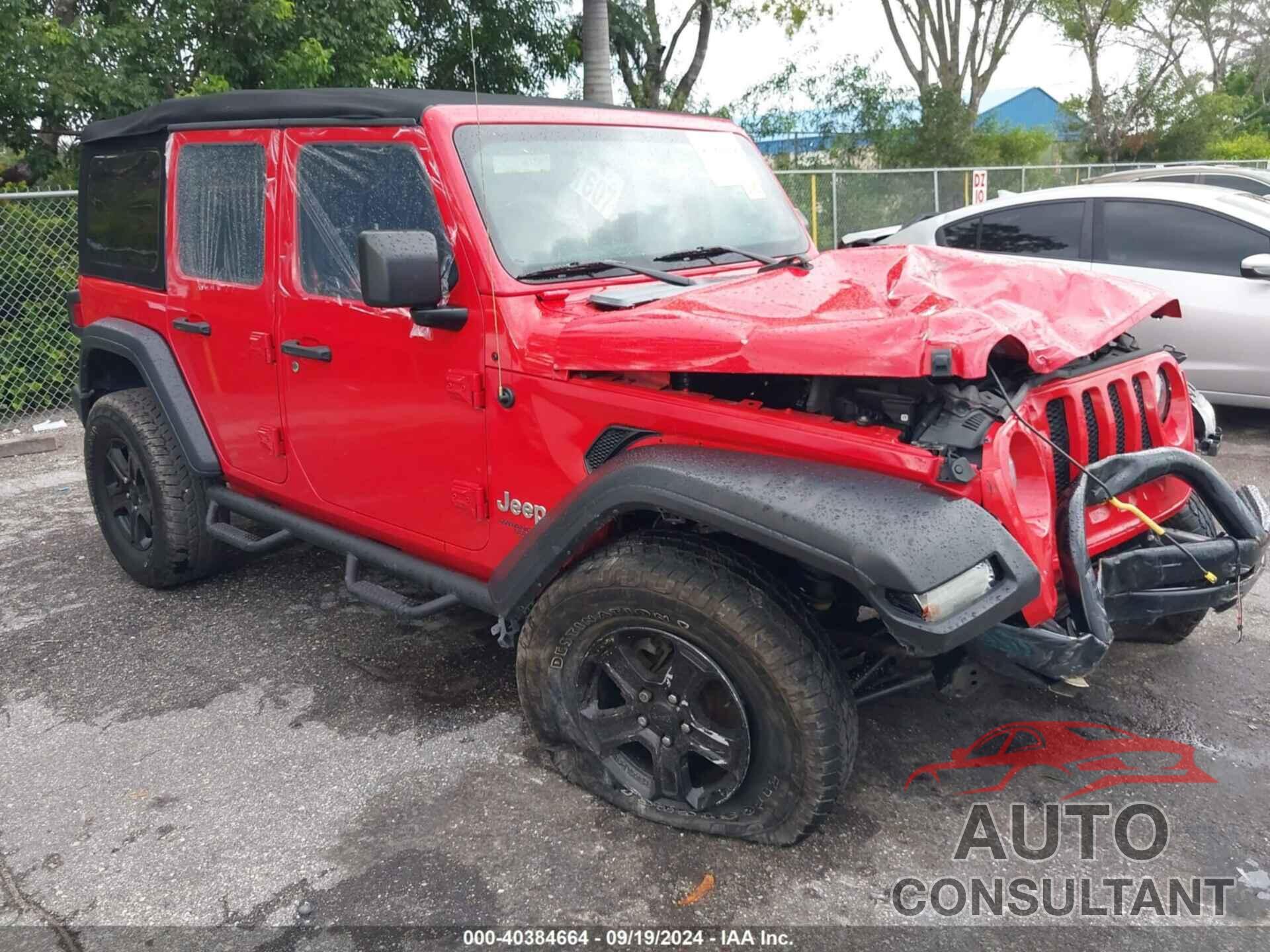 JEEP WRANGLER UNLIMITED 2020 - 1C4HJXDG4LW109658