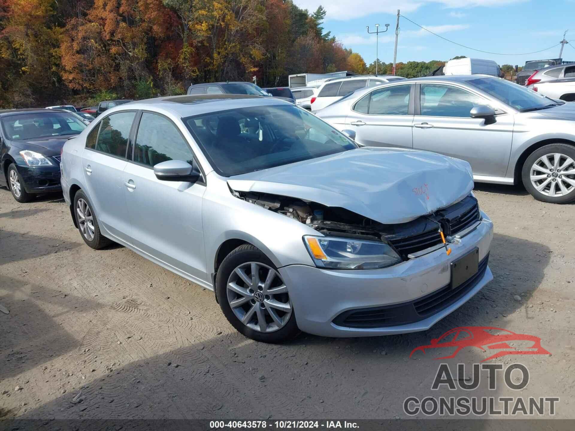 VOLKSWAGEN JETTA 2012 - 3VWDP7AJ0CM395583