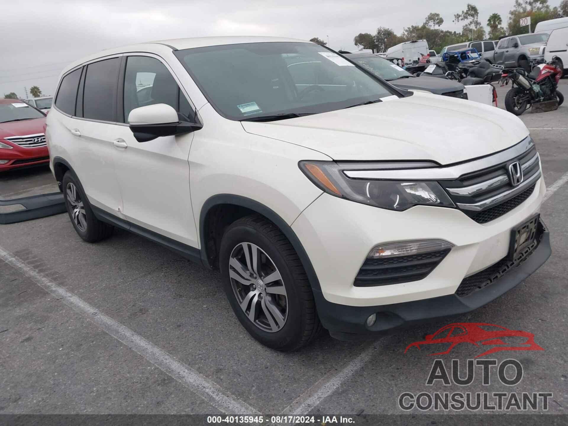 HONDA PILOT 2017 - 5FNYF5H32HB021023