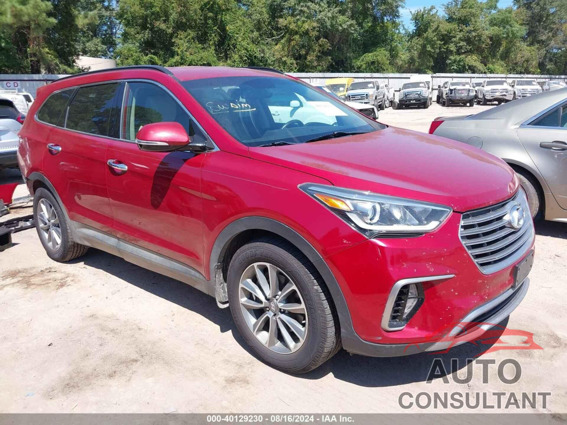 HYUNDAI SANTA FE 2017 - KM8SN4HF1HU195259