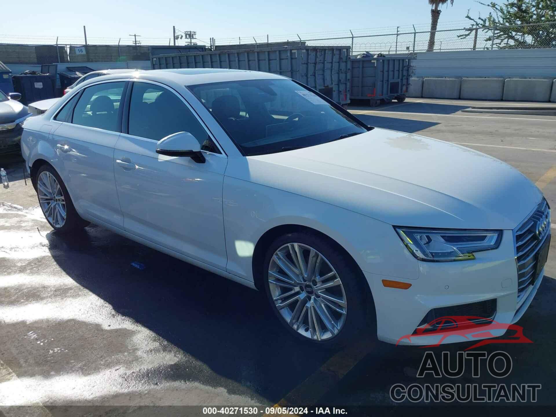 AUDI A4 2019 - WAUHMAF47KA062562