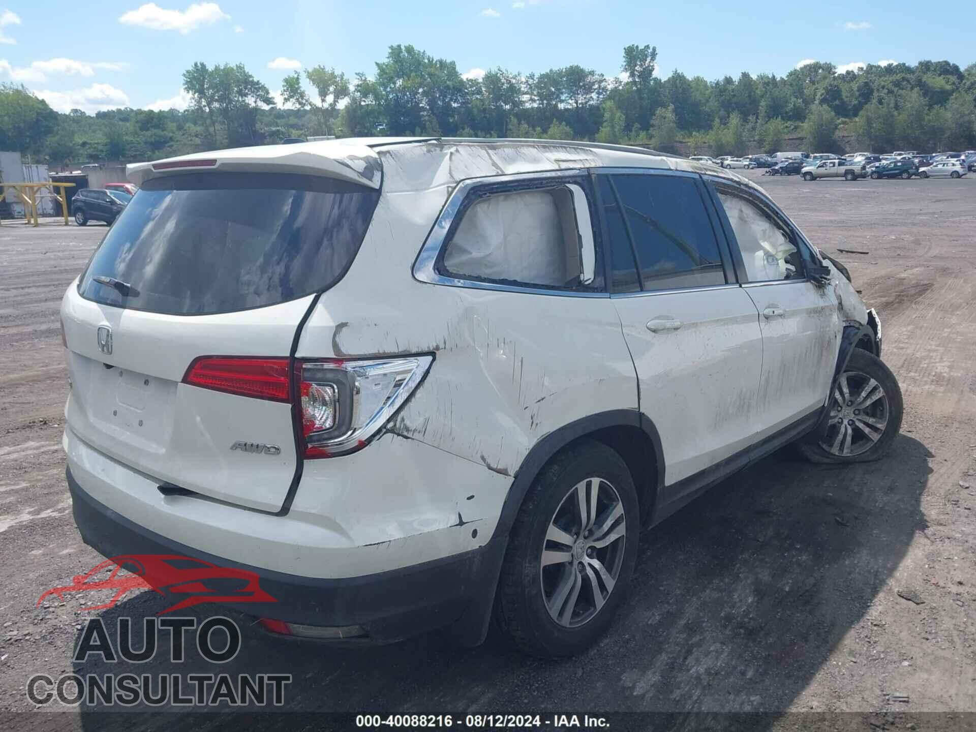 HONDA PILOT 2016 - 5FNYF6H52GB030942