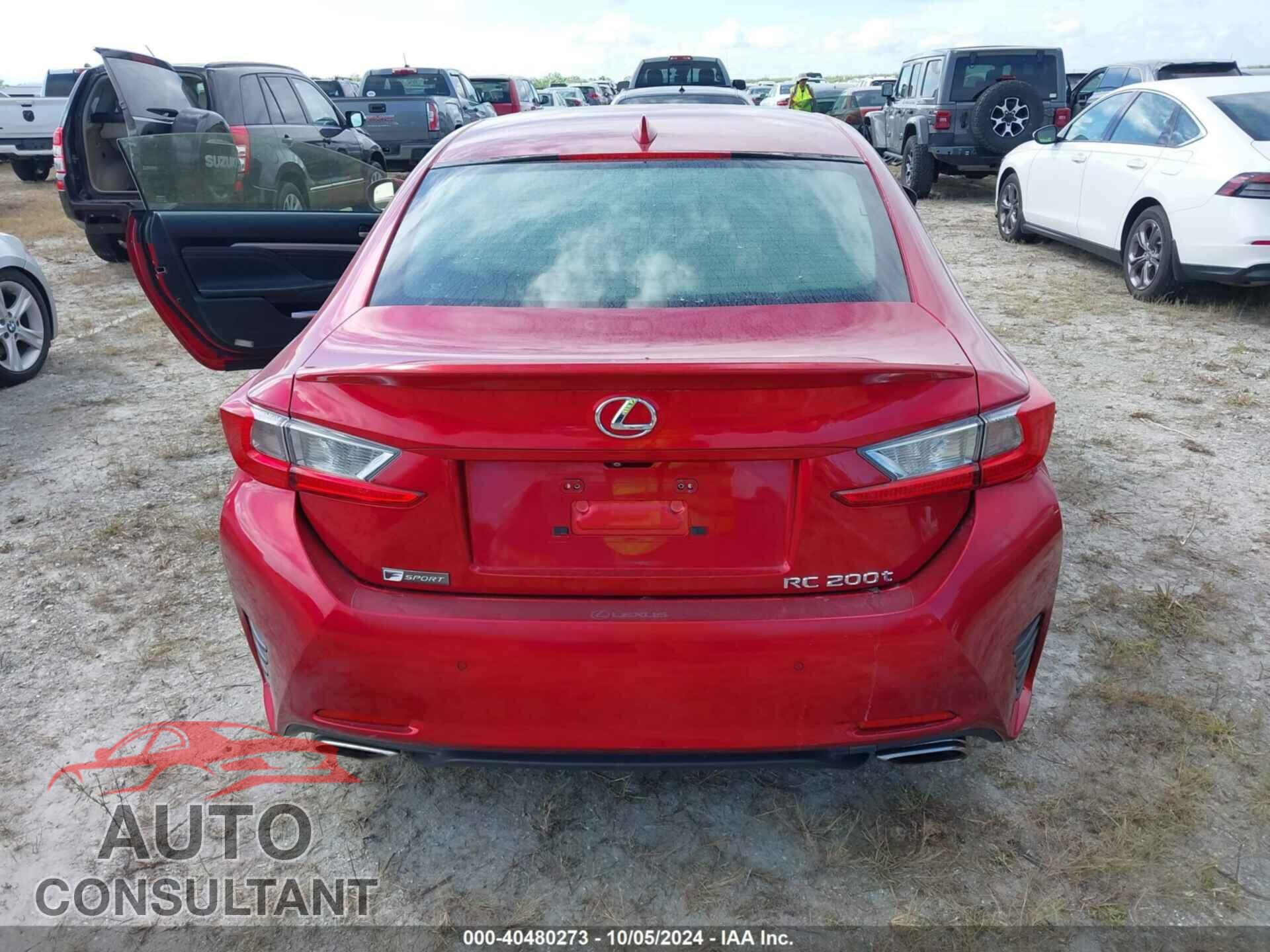 LEXUS RC 2016 - JTHHA5BC8G5003552