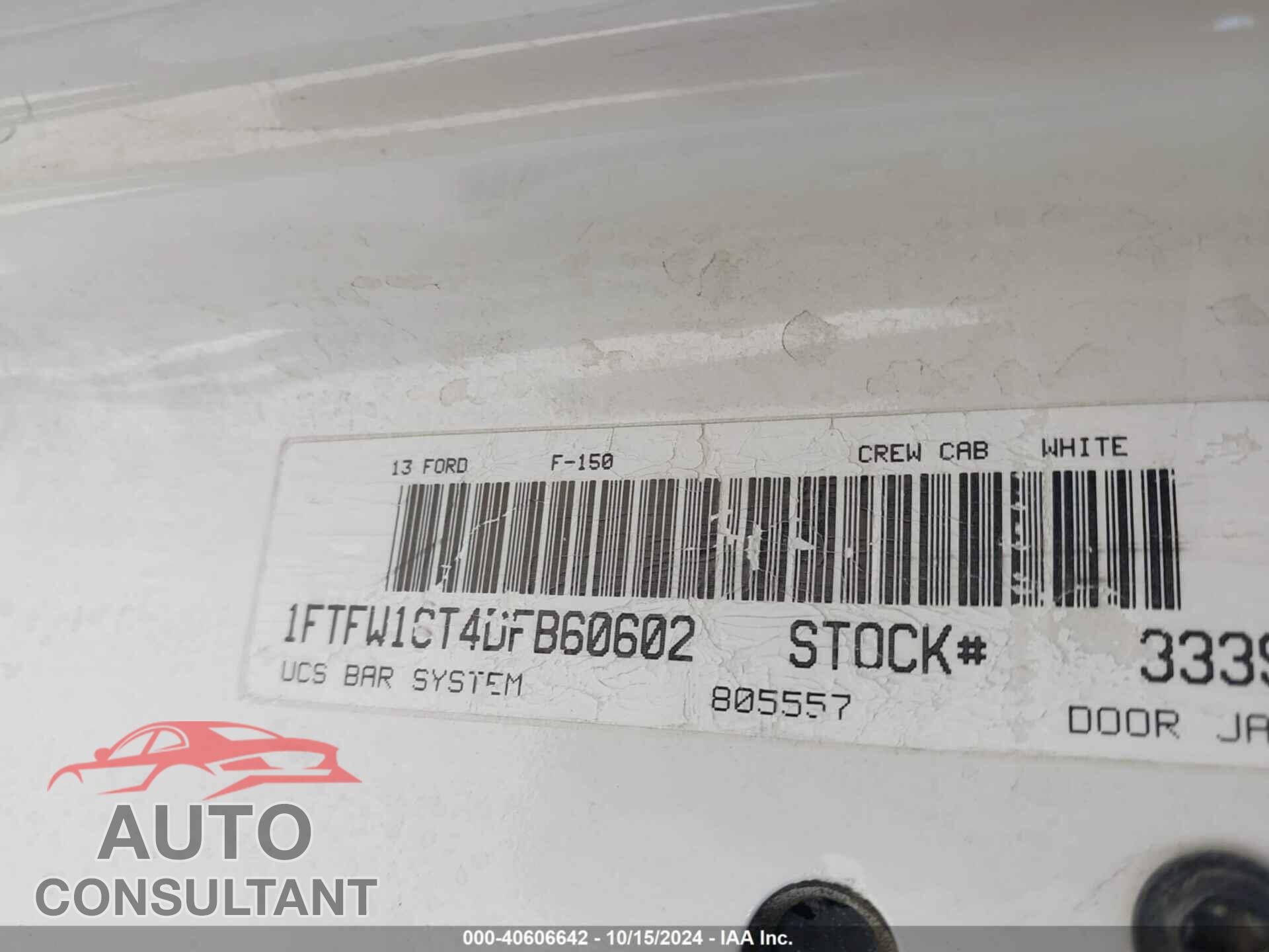 FORD F-150 2013 - 1FTFW1CT4DFB60602