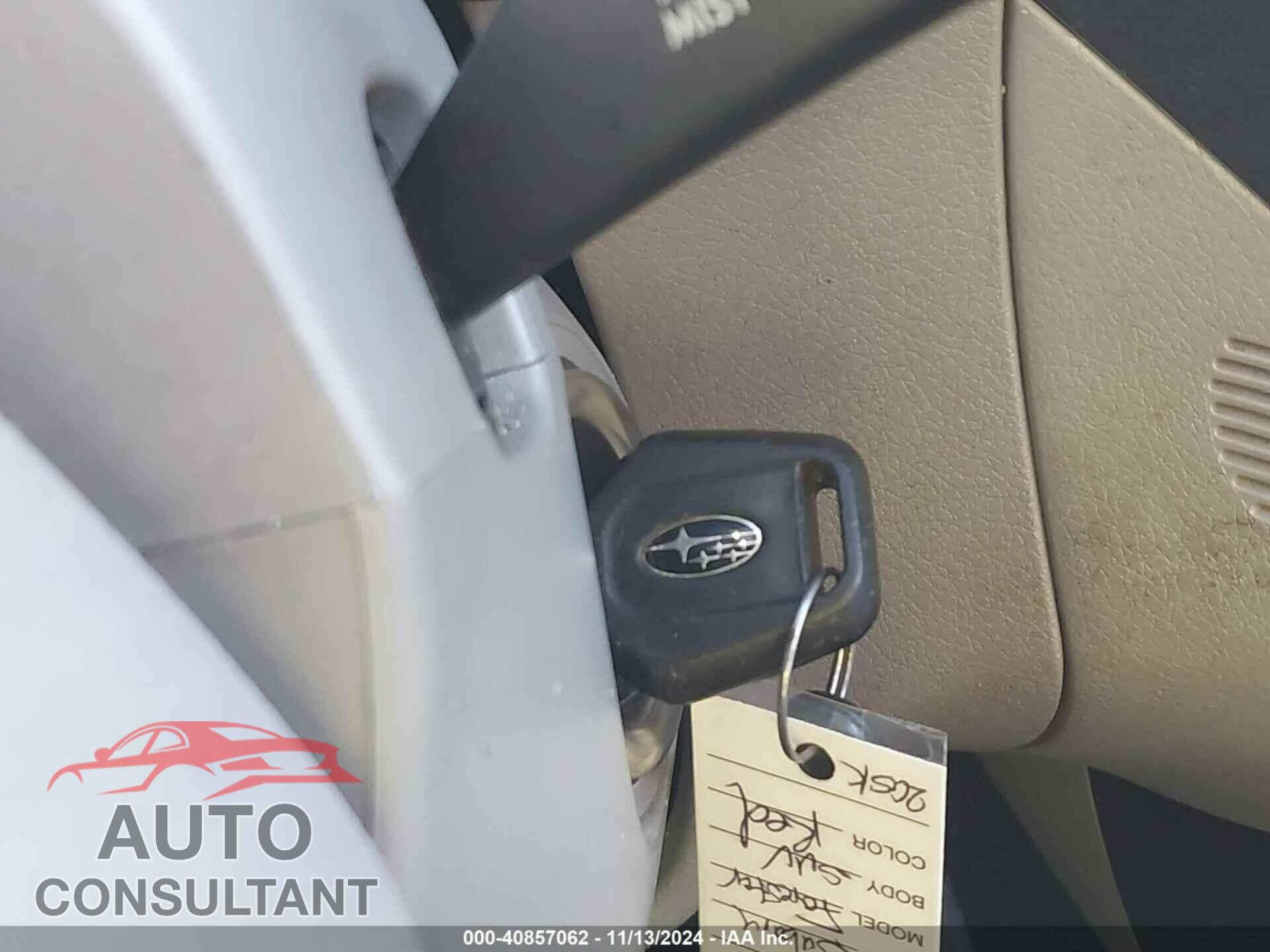 SUBARU FORESTER 2011 - JF2SHADC5BH776402