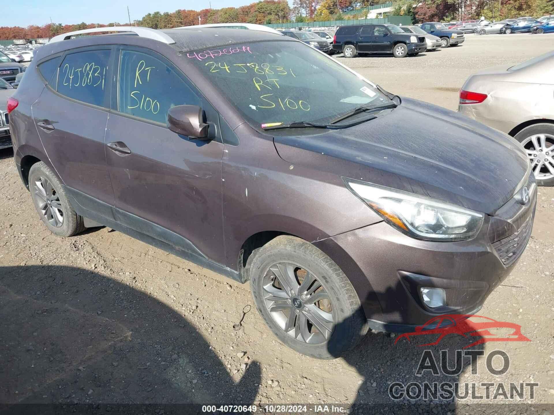 HYUNDAI TUCSON 2014 - KM8JUCAG9EU807134