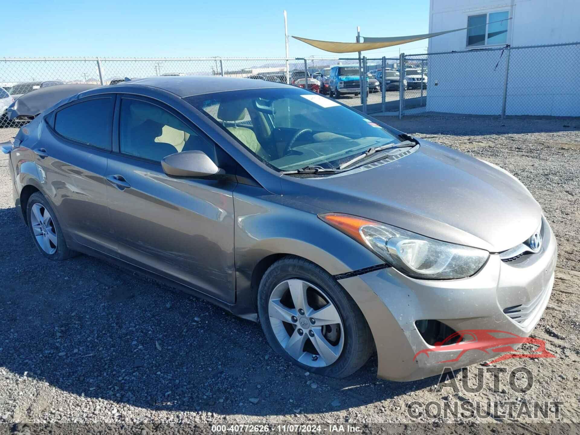 HYUNDAI ELANTRA 2013 - 5NPDH4AE3DH259439