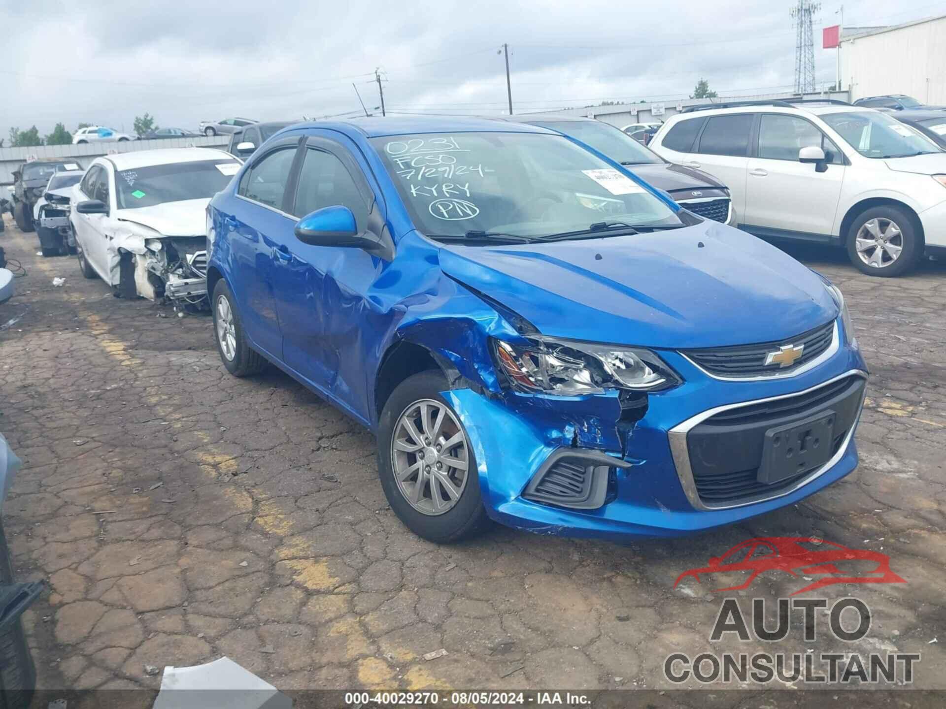 CHEVROLET SONIC 2019 - 1G1JD5SB1K4100231