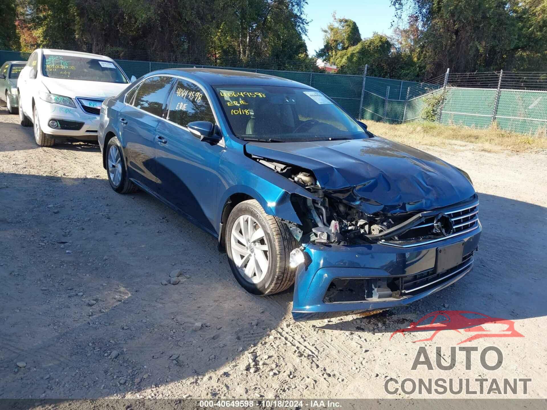 VOLKSWAGEN PASSAT 2018 - 1VWBA7A30JC015747