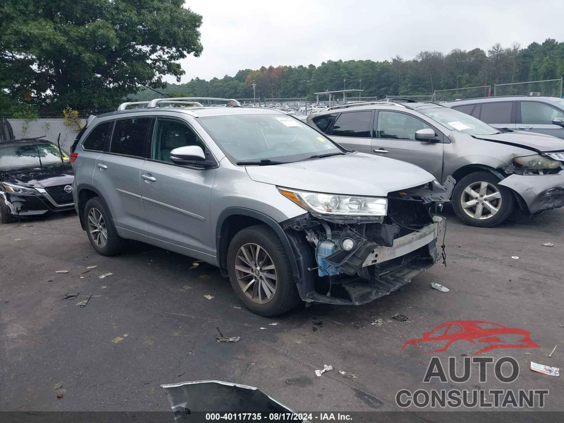 TOYOTA HIGHLANDER 2018 - 5TDJZRFHXJS525111