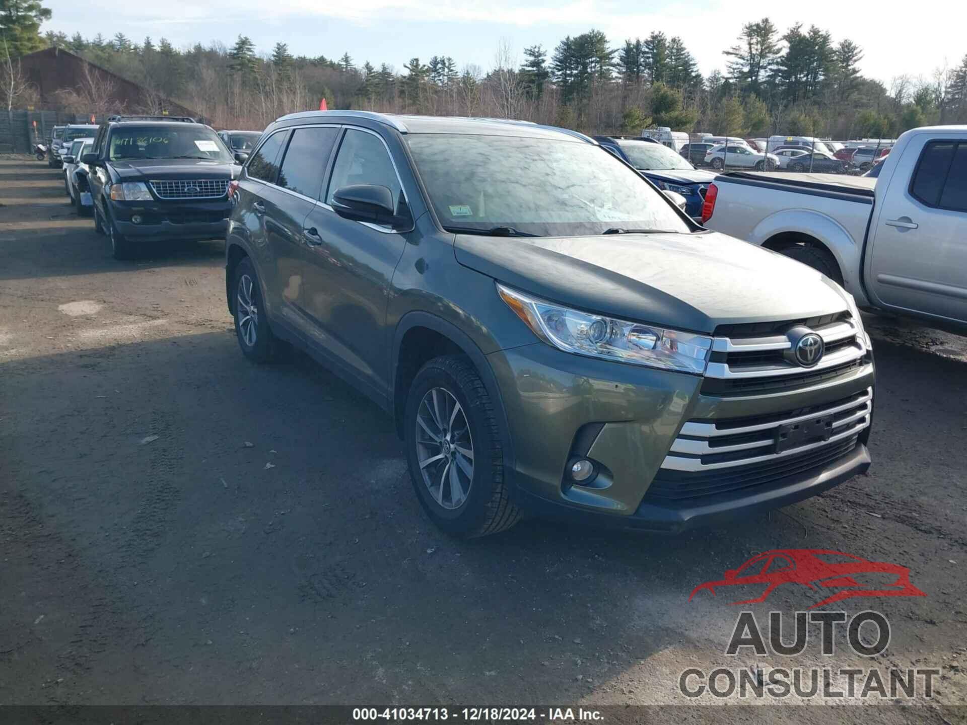 TOYOTA HIGHLANDER 2019 - 5TDJZRFH4KS931337