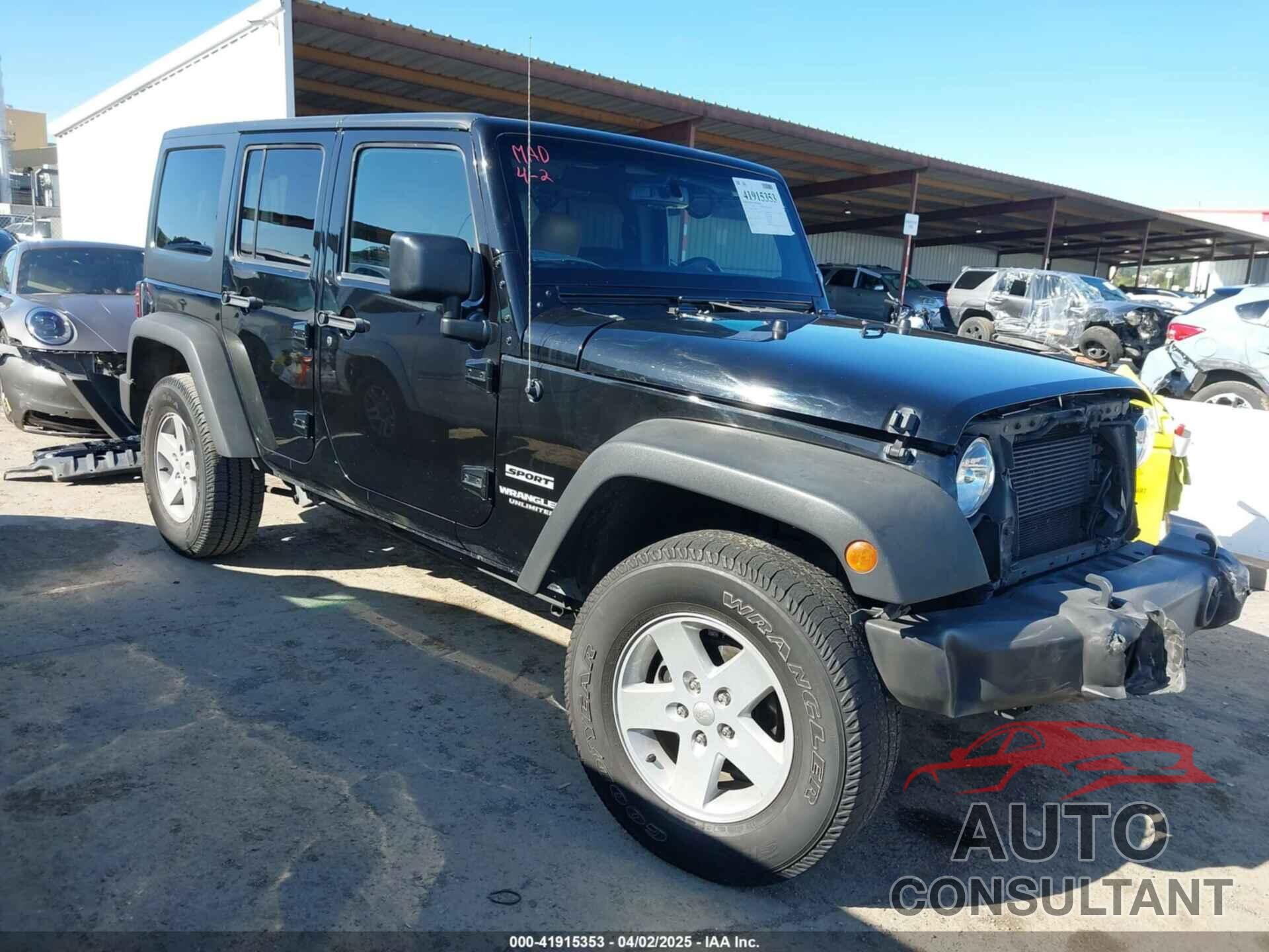 JEEP WRANGLER UNLIMITED 2017 - 1C4BJWDG1HL738478