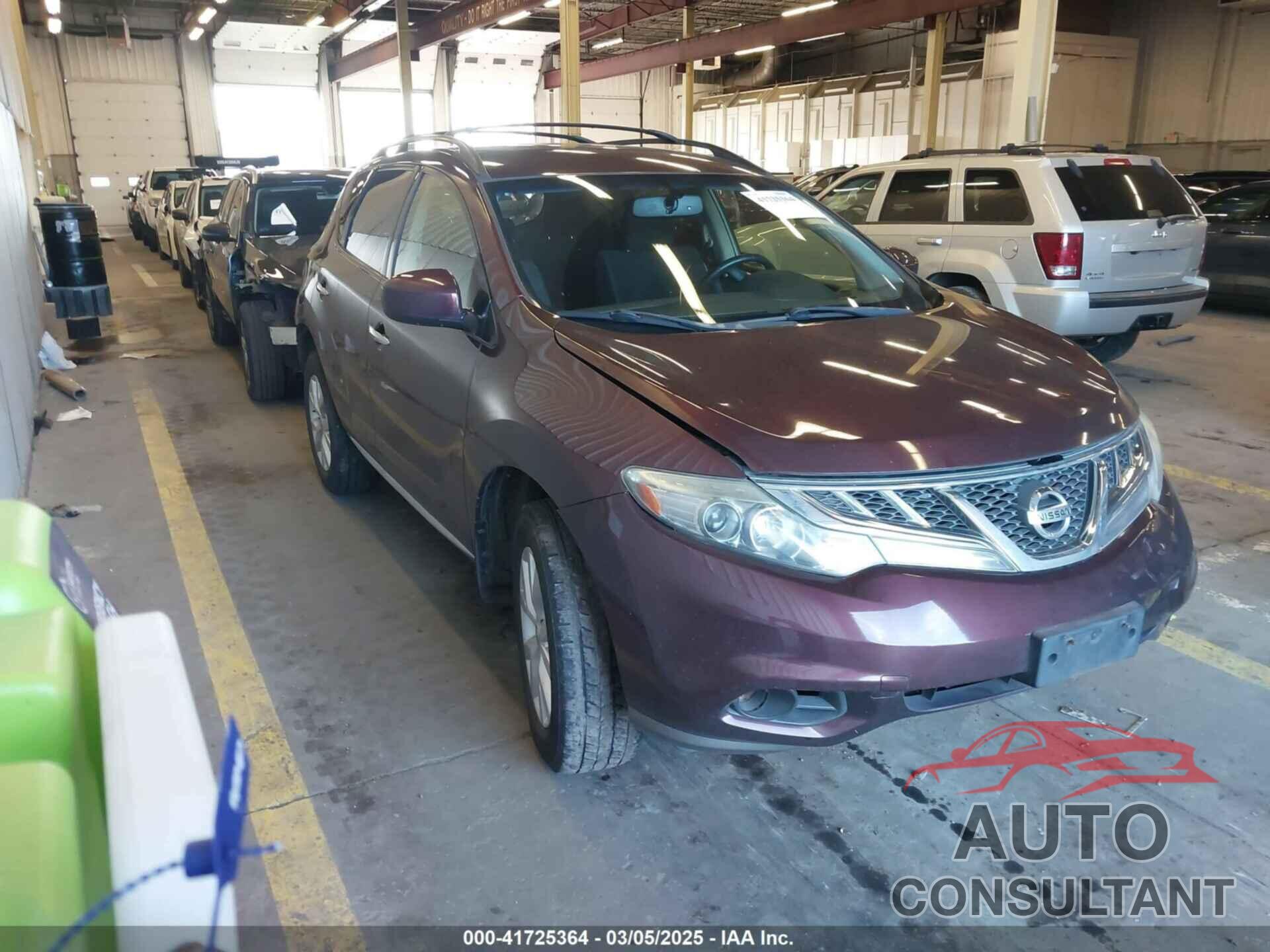 NISSAN MURANO 2013 - JN8AZ1MW4DW310934