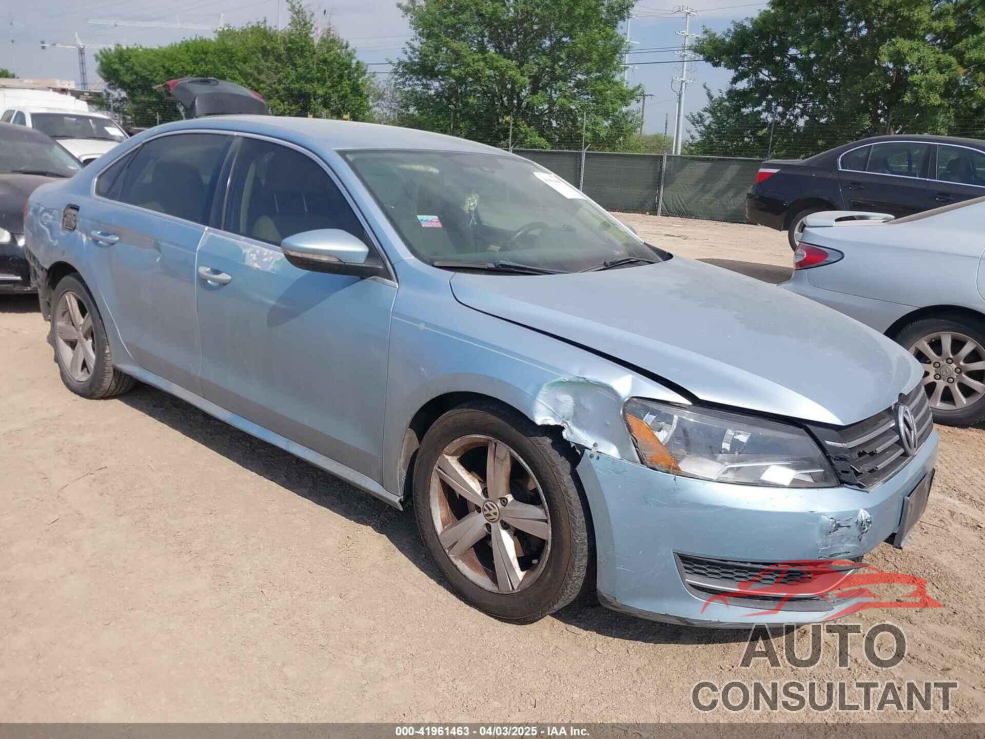 VOLKSWAGEN PASSAT 2012 - 1VWBP7A34CC053418