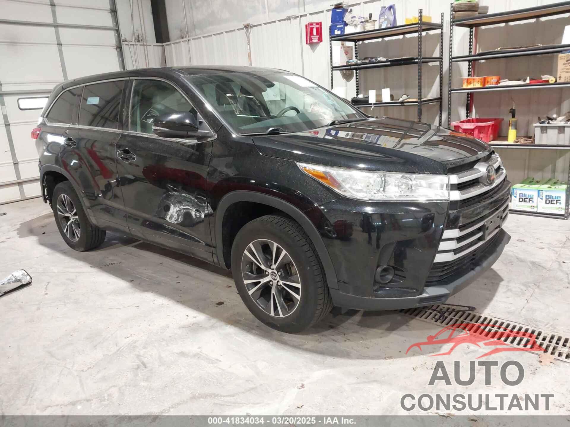 TOYOTA HIGHLANDER 2018 - 5TDZZRFH2JS271638