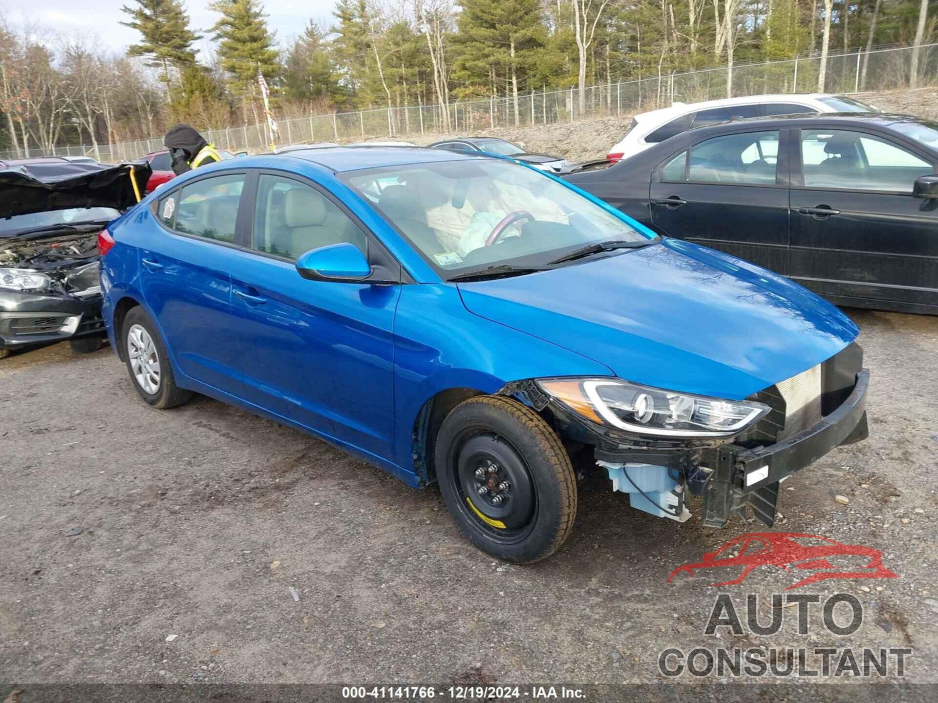 HYUNDAI ELANTRA 2018 - 5NPD74LF9JH293888