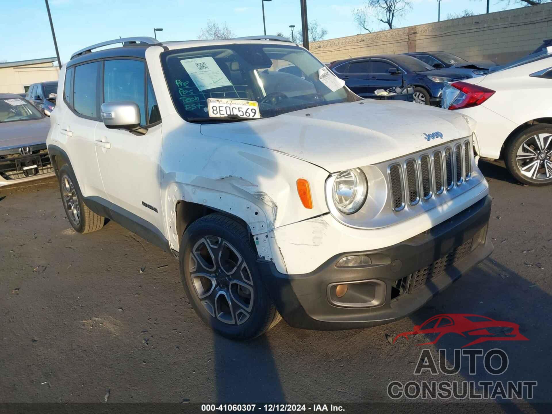 JEEP RENEGADE 2016 - ZACCJADTXGPC86724