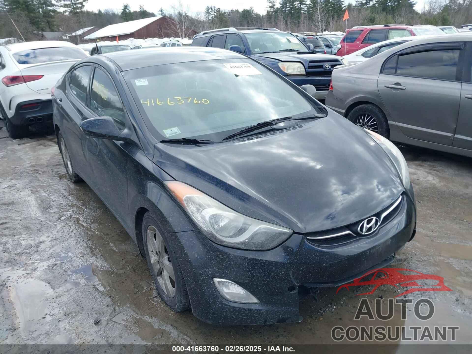 HYUNDAI ELANTRA 2013 - KMHDH4AE3DU755049