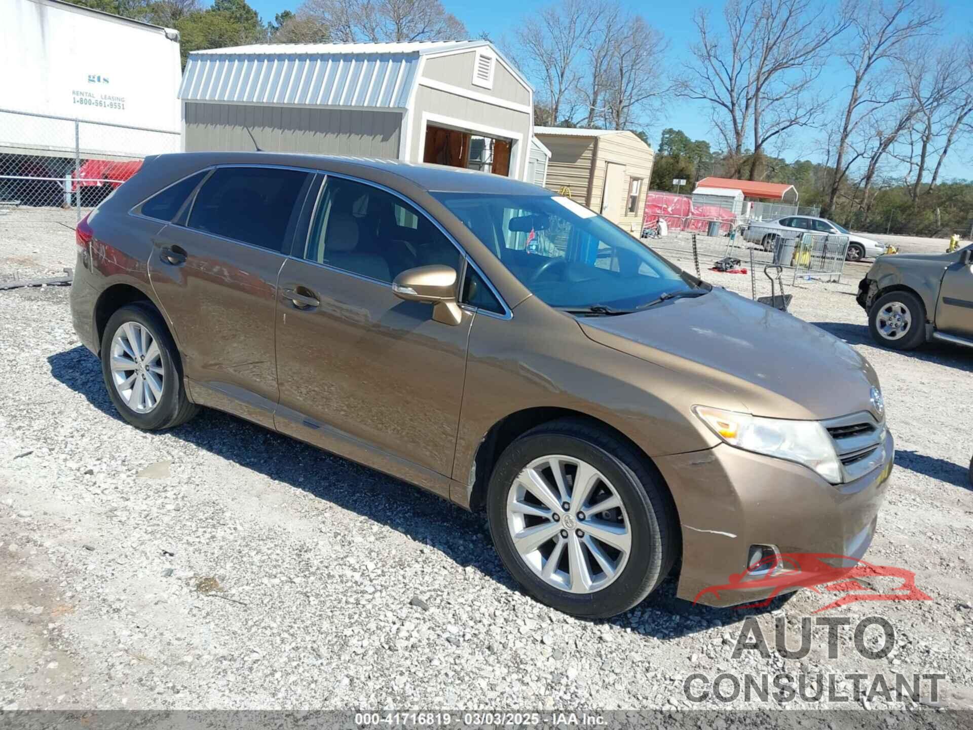TOYOTA VENZA 2013 - 4T3ZA3BBXDU077366